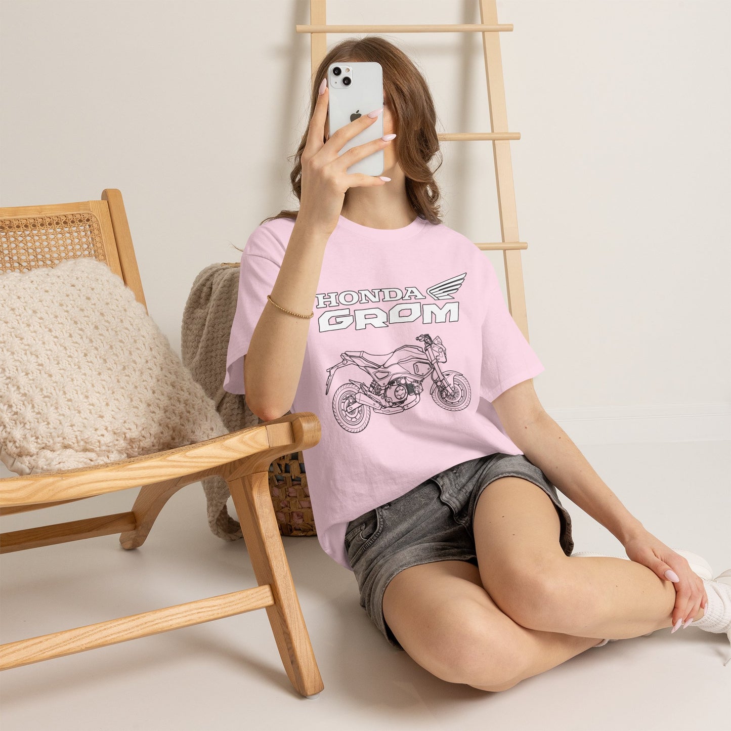 Honda Grom Motorcycle Tee | Grom Bike Illustration