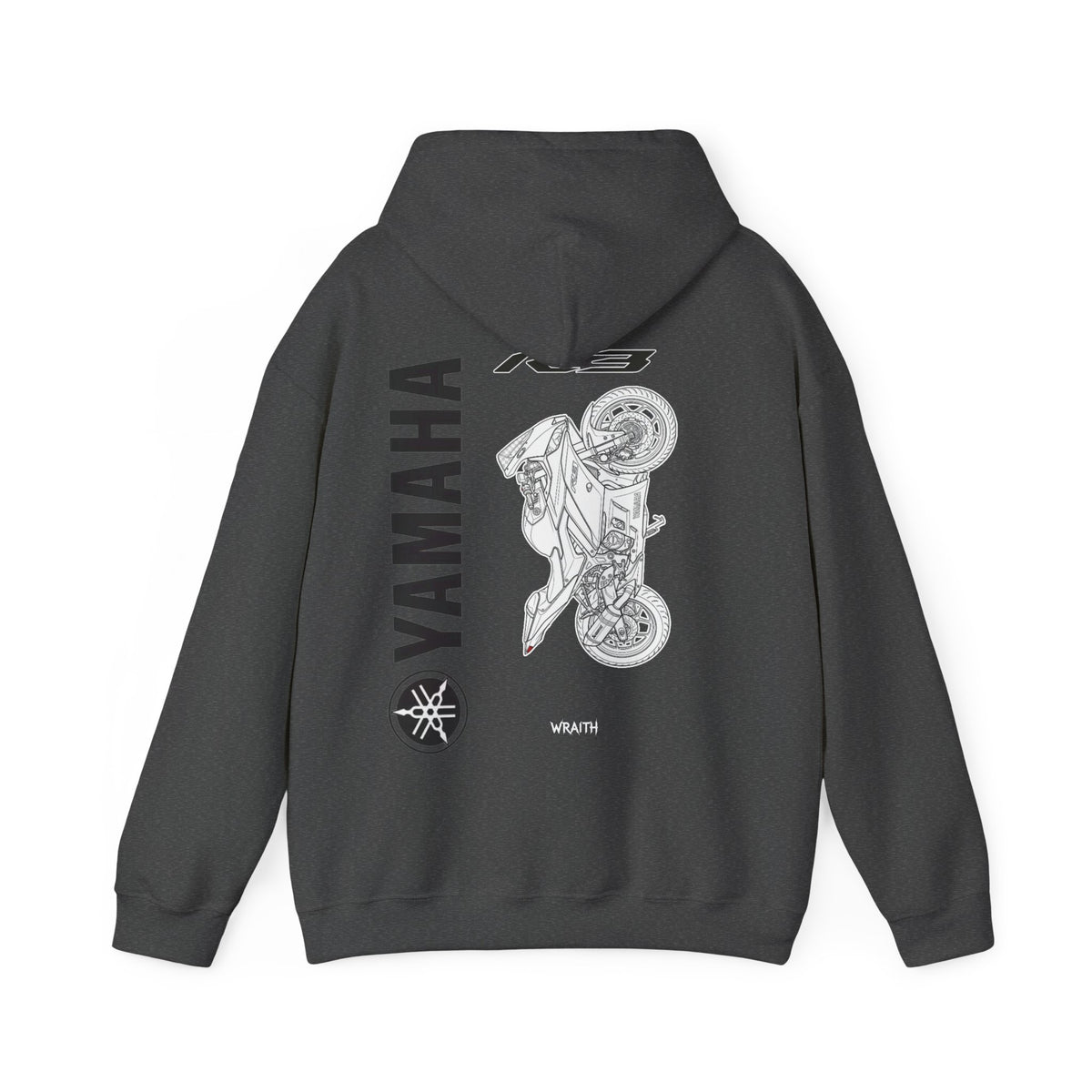 Yamaha R3 Motorcycle Hoodie — Graphic Rider Sweatshirt