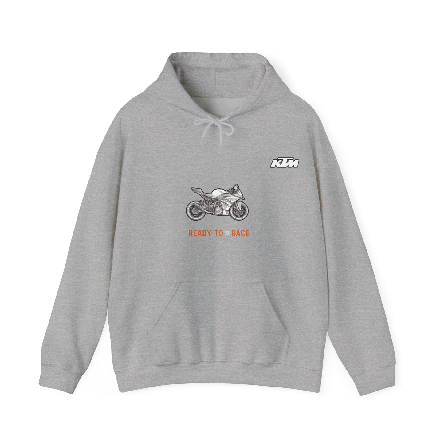 KTM RC 125Ready to Race Motorcycle Hoodie | Racing Bike Graphic Pullover