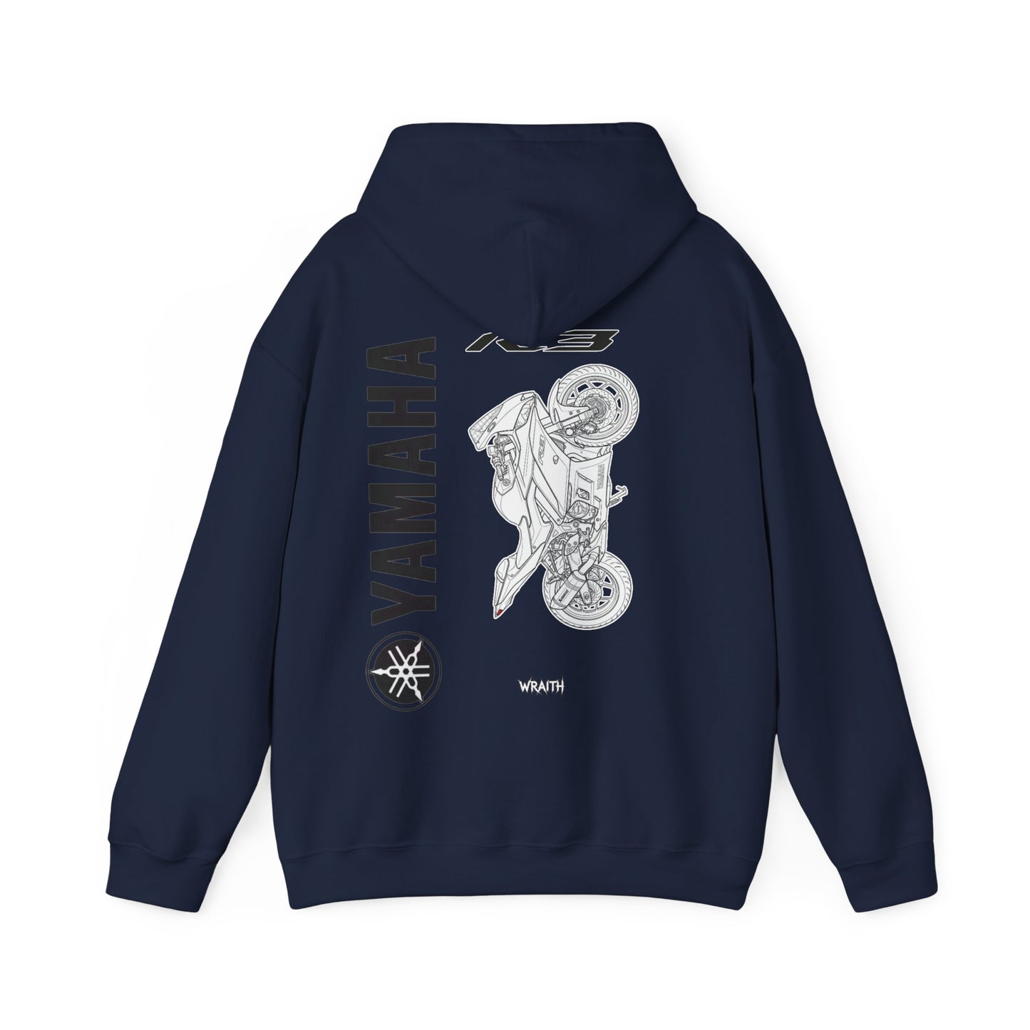 Yamaha R3 Motorcycle Hoodie — Graphic Rider Sweatshirt