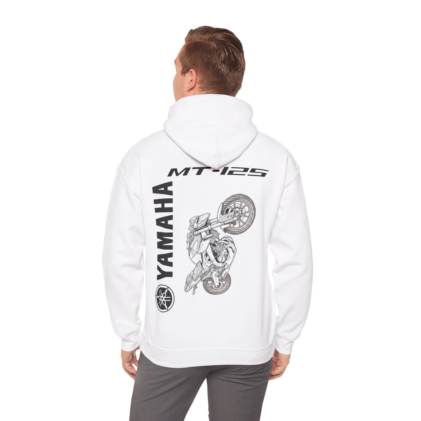Yamaha MT-125 Motorcycle Hoodie | Motorbike Illustration Sweatshirt
