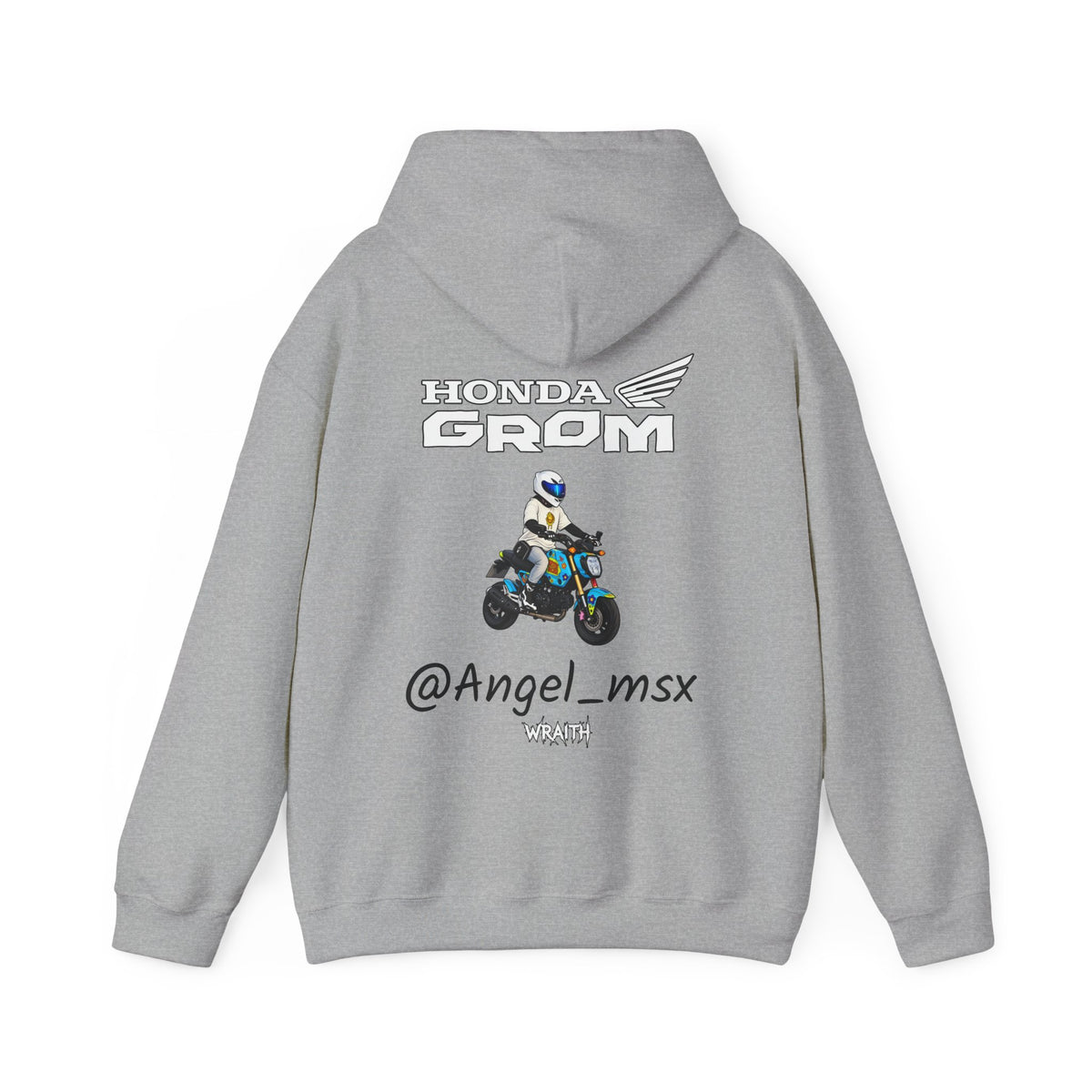 Honda Grom Hoodie — @Angel_msx Motorcycle Graphic Pullover