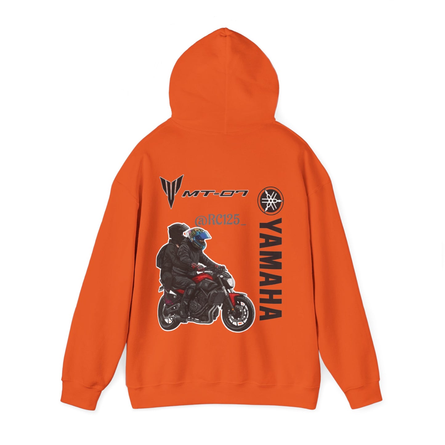 Yamaha MT-07 Rider Hoodie — MT07 RC125 Motorcycle Graphic Sweatshirt