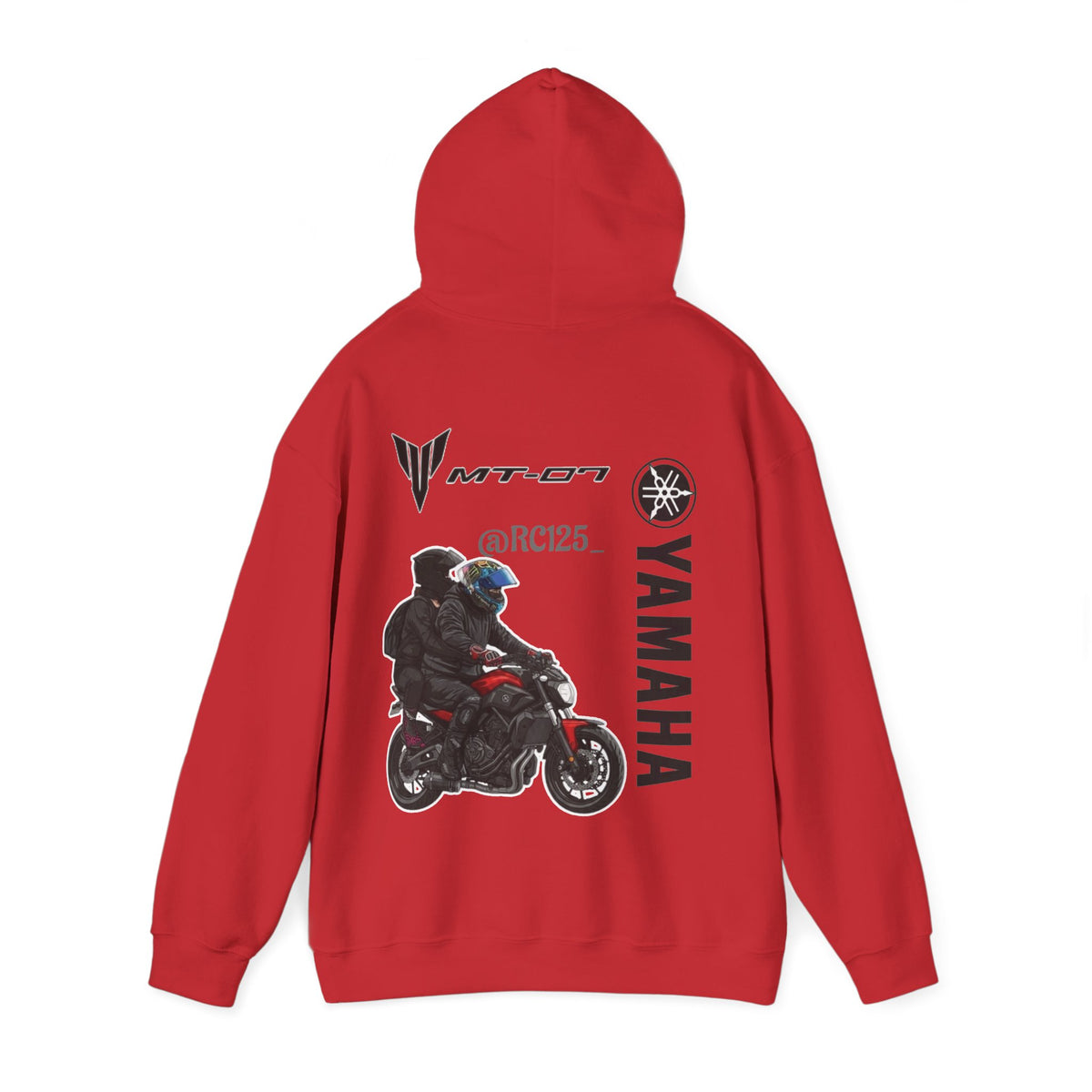 Yamaha MT-07 Rider Hoodie — MT07 RC125 Motorcycle Graphic Sweatshirt