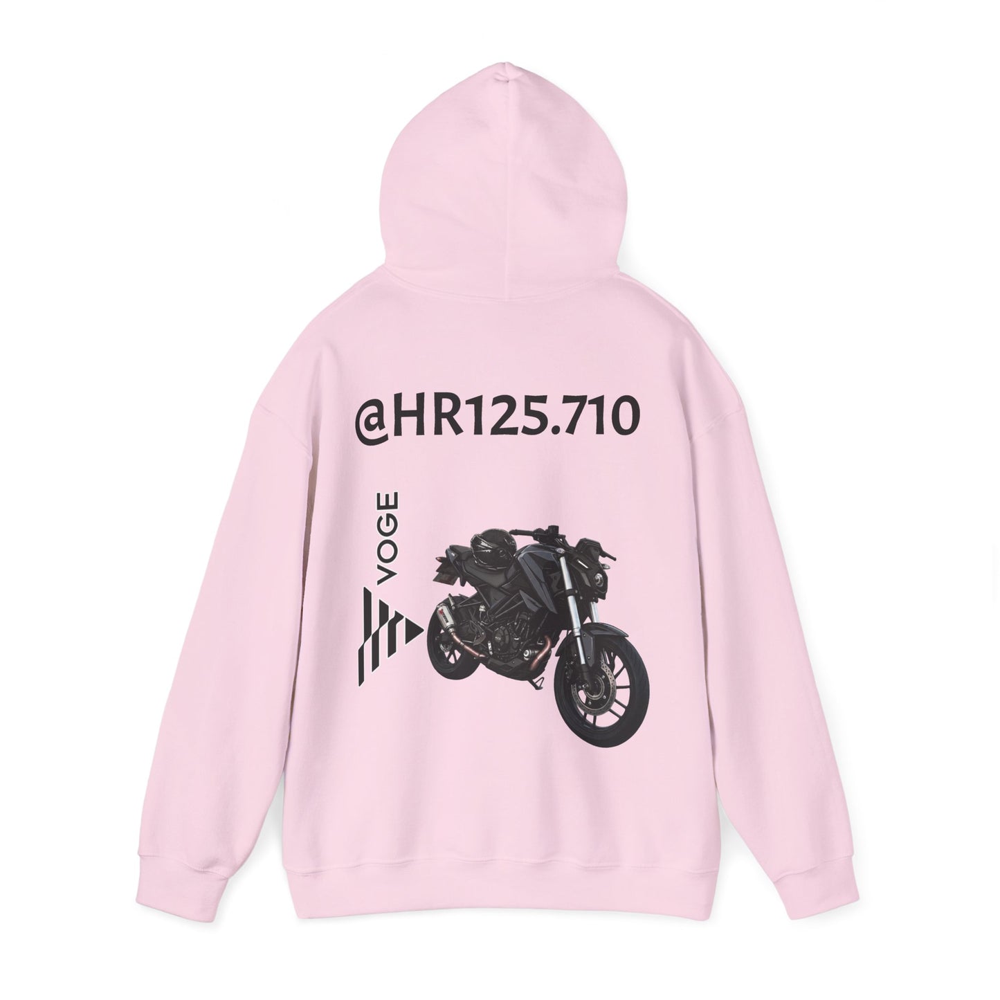 @HR125.710 Custom Hoodie — Vogue Bike Design with Rider Graphic