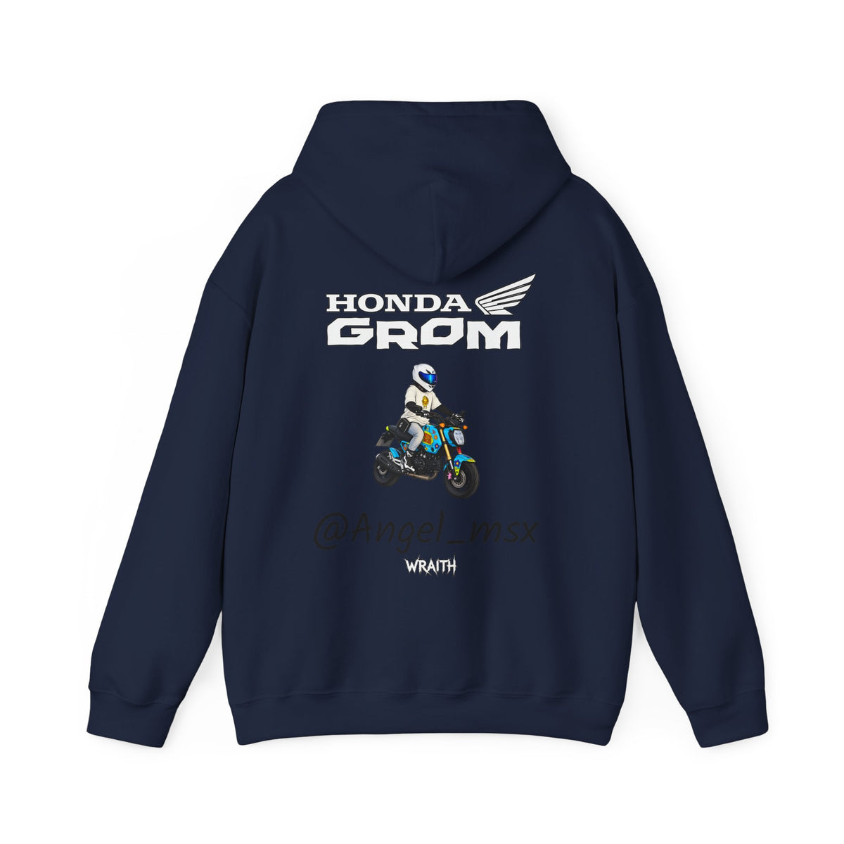 Honda Grom Hoodie — @Angel_msx Motorcycle Graphic Pullover