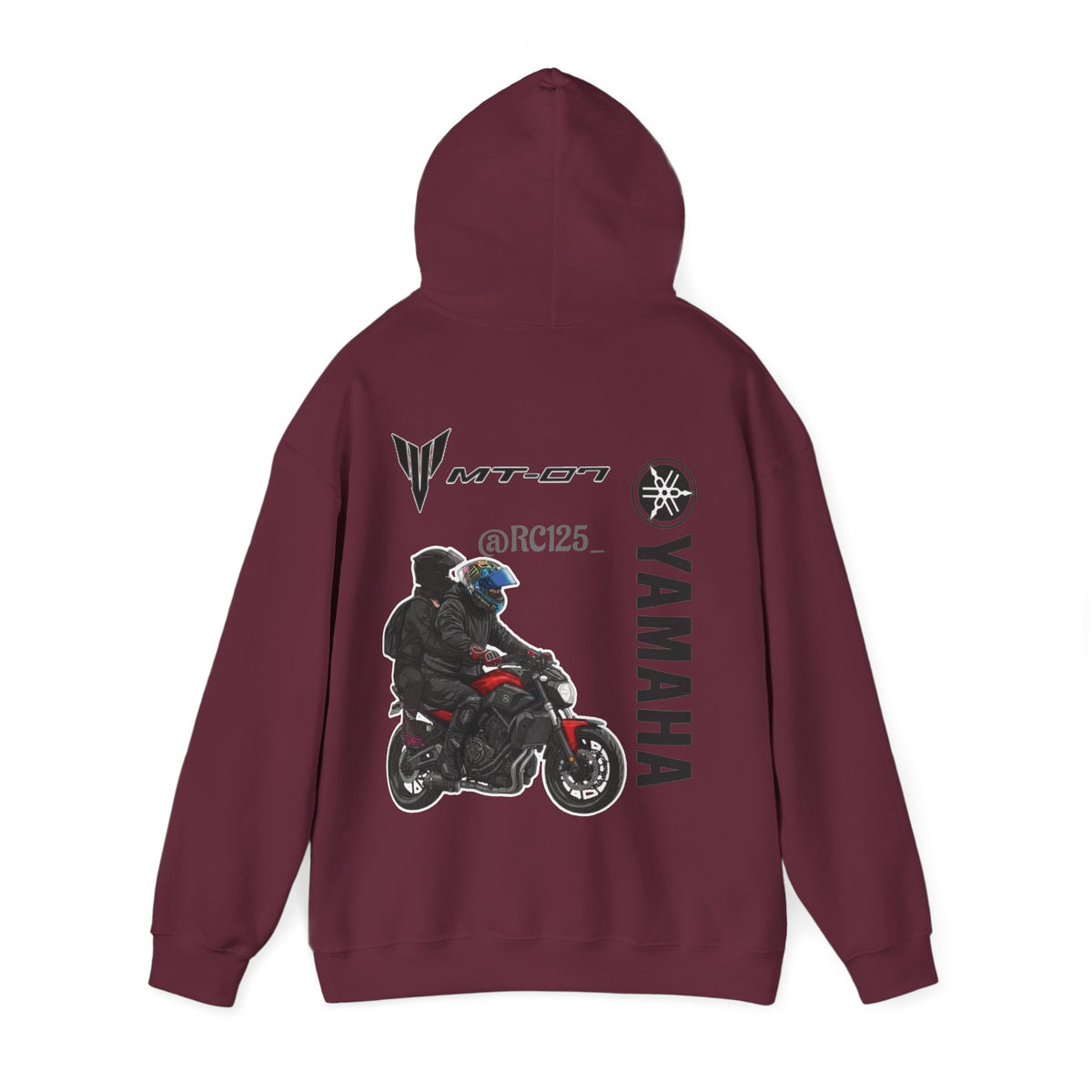 Yamaha MT-07 Rider Hoodie — MT07 RC125 Motorcycle Graphic Sweatshirt