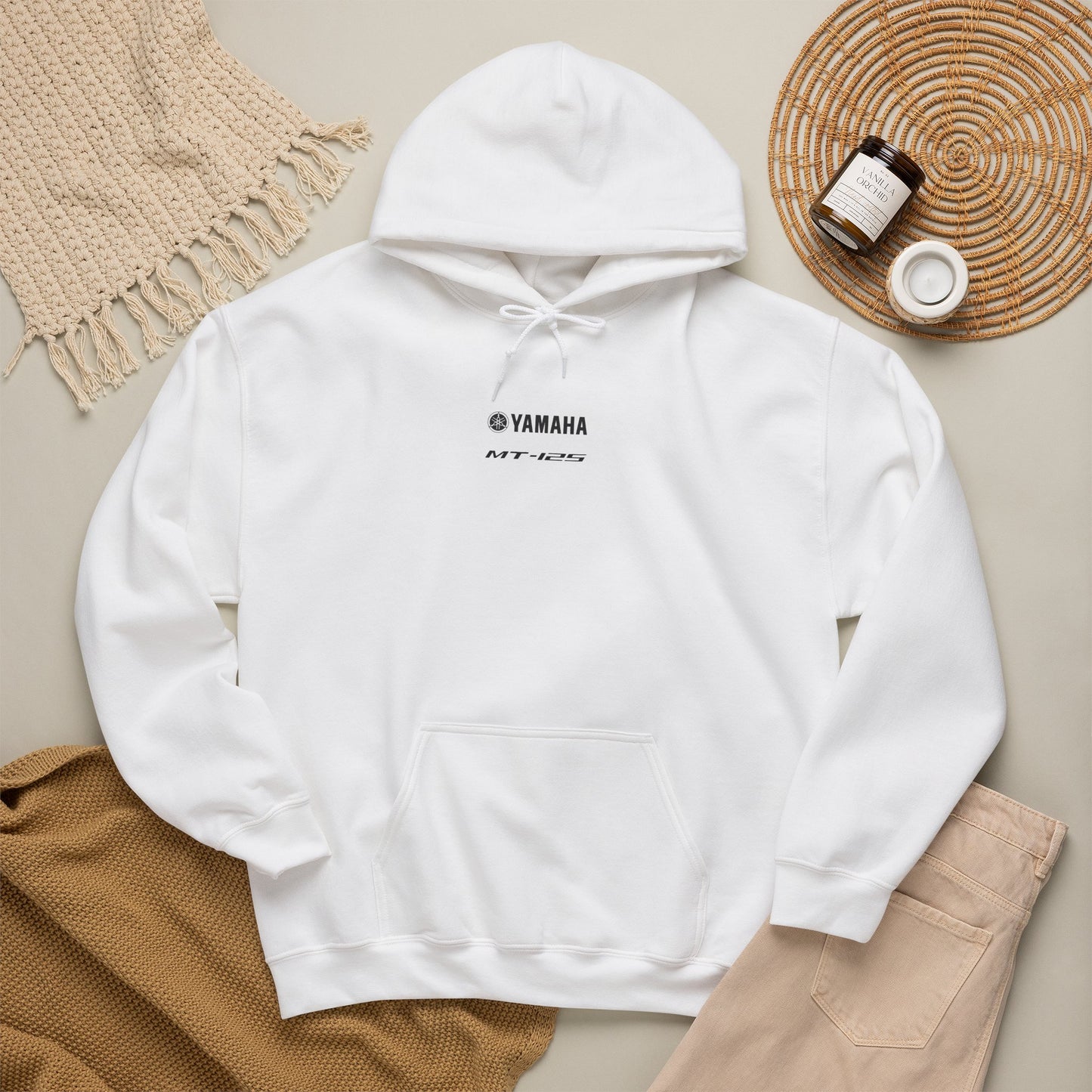 Yamaha MT-125 Motorcycle Hoodie | Motorbike Illustration Sweatshirt