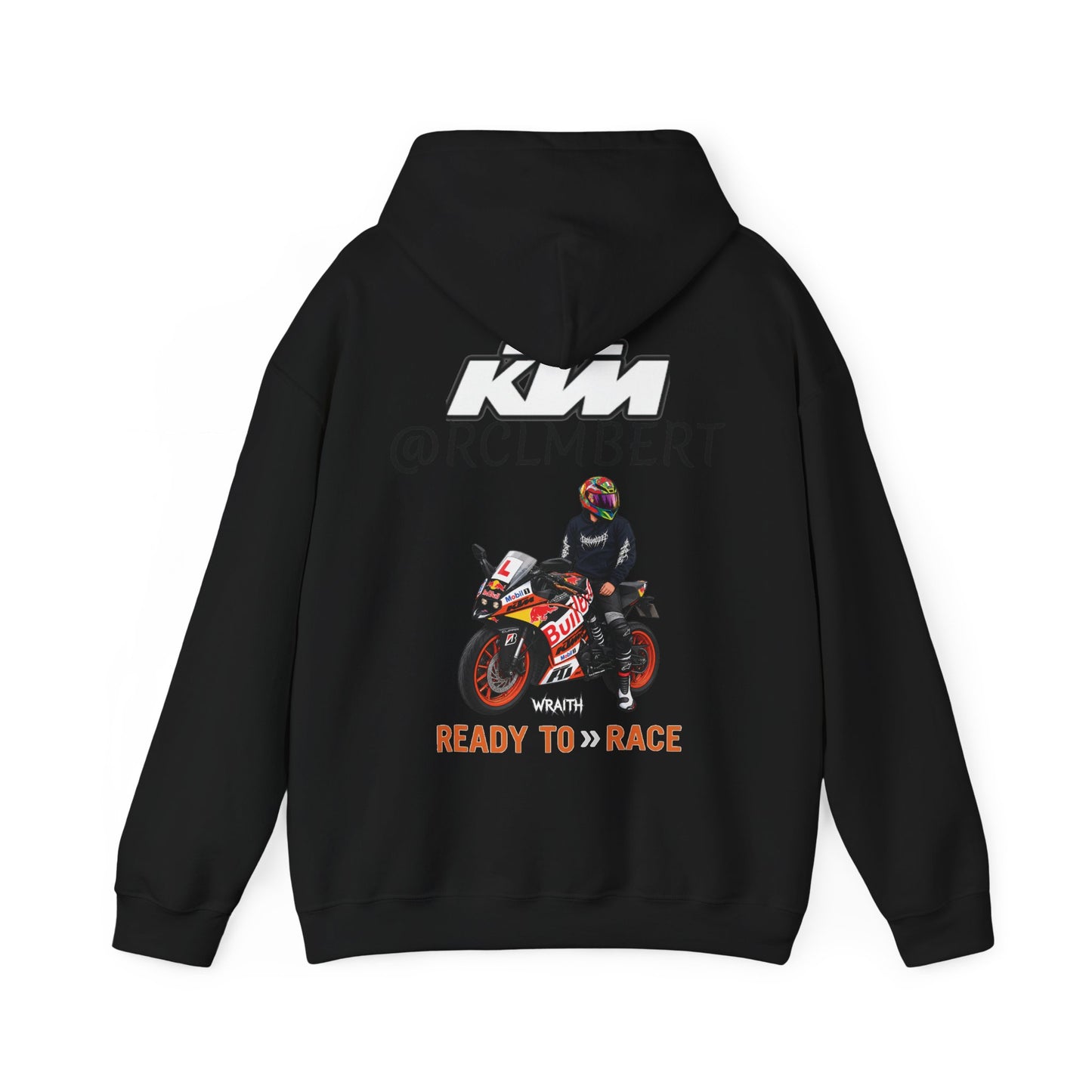 @RLCMBERT RC 125Ready to Race Motorcycle Hoodie | Racing Bike Graphic Pullover