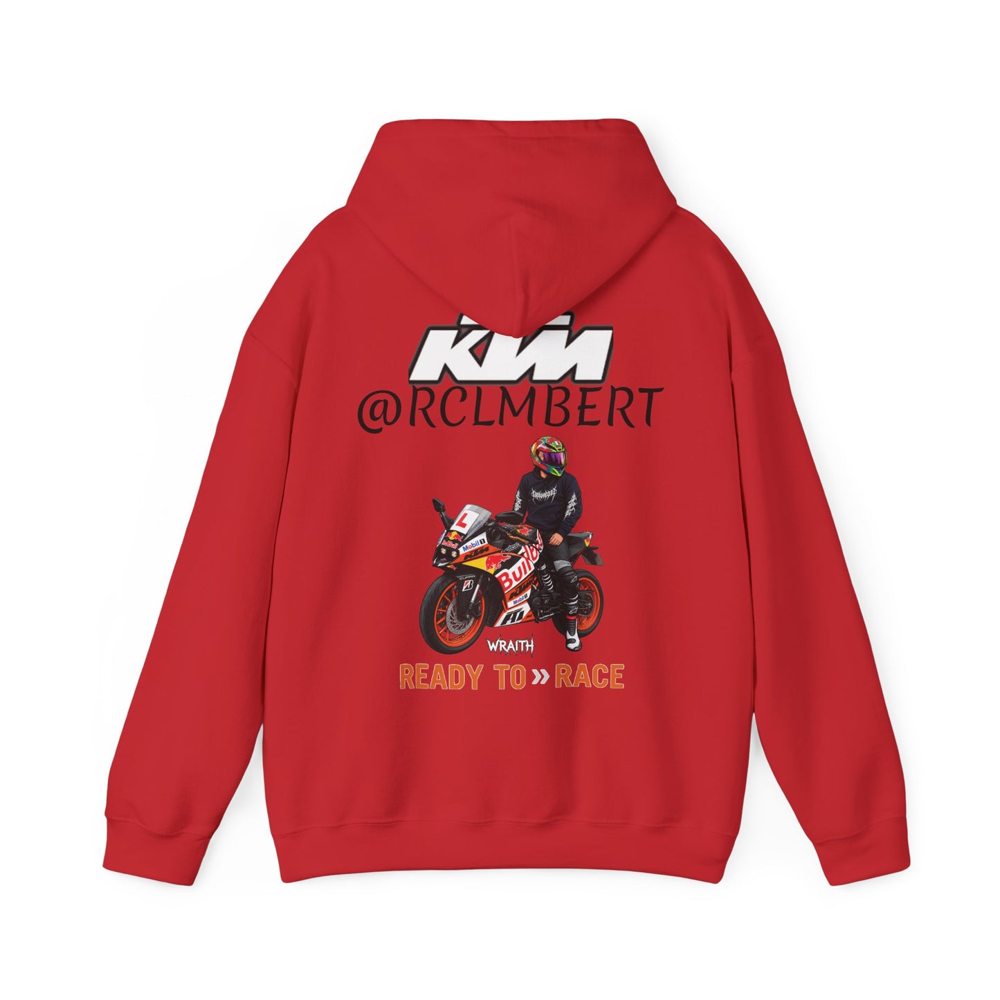 @RLCMBERT RC 125Ready to Race Motorcycle Hoodie | Racing Bike Graphic Pullover