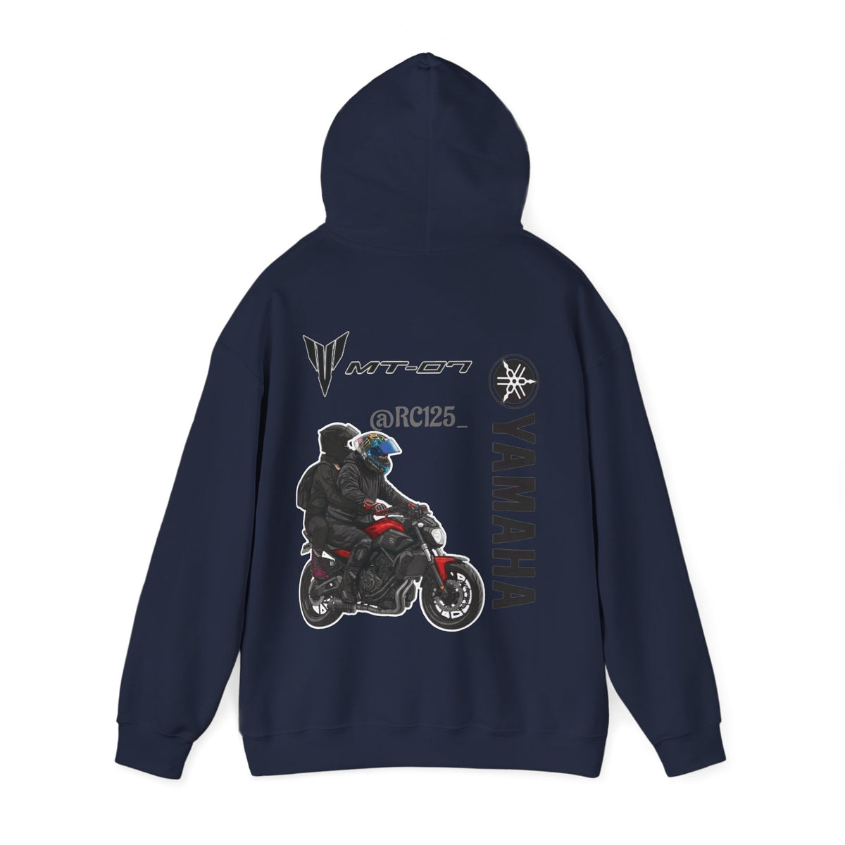 Yamaha MT-07 Rider Hoodie — MT07 RC125 Motorcycle Graphic Sweatshirt