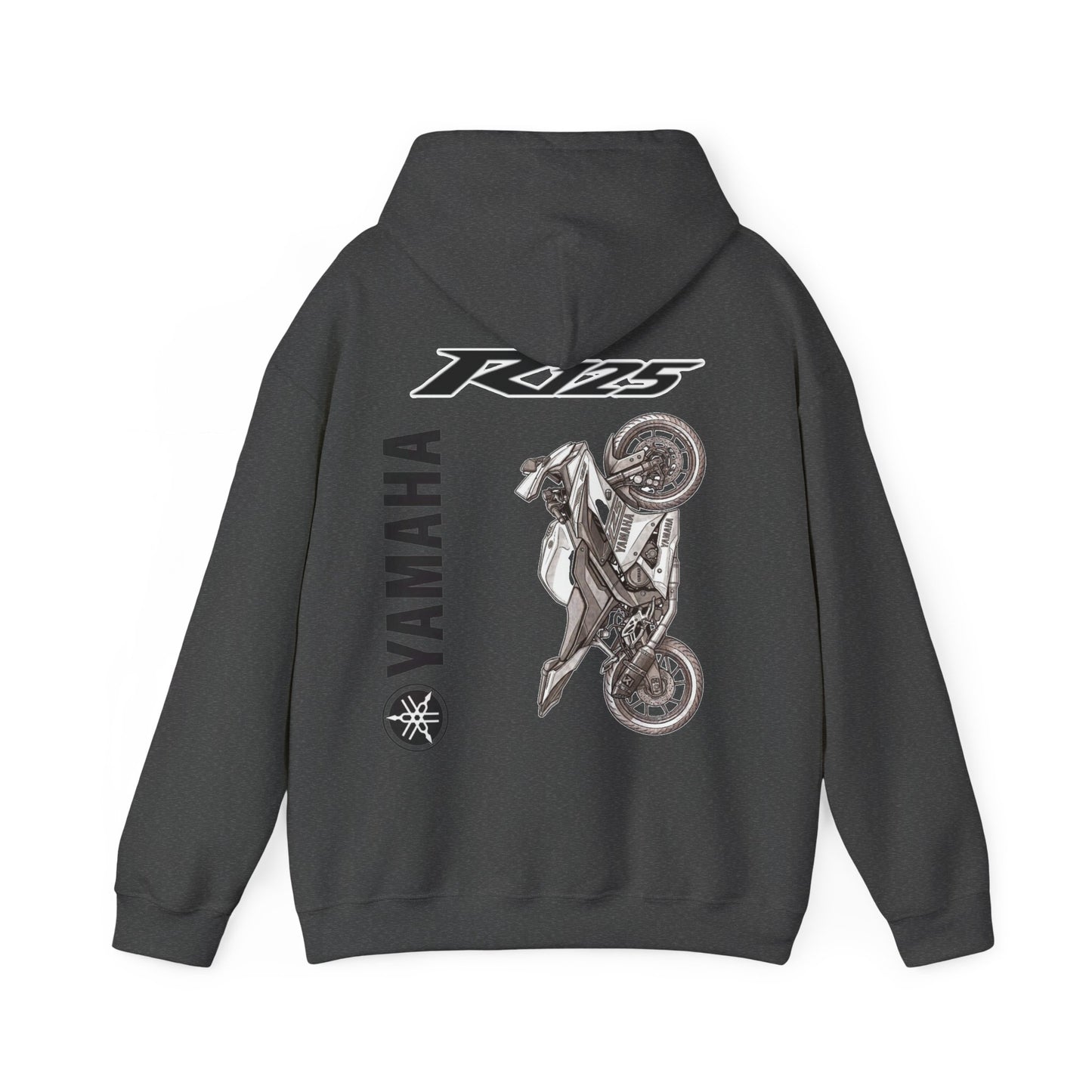 Yamaha R125 Motorcycle Hoodie | R125 Logo Back Print