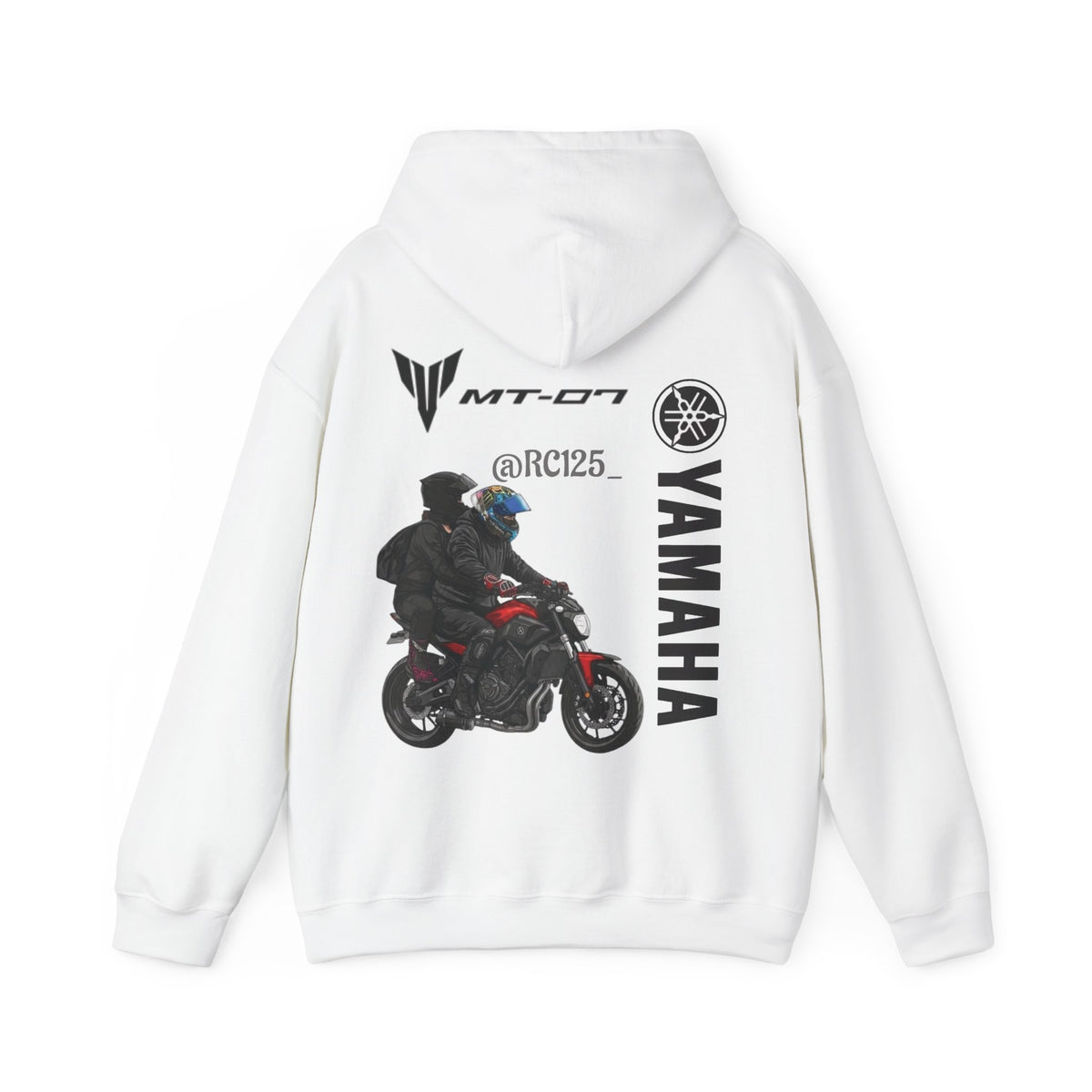 Yamaha MT-07 Rider Hoodie — MT07 RC125 Motorcycle Graphic Sweatshirt