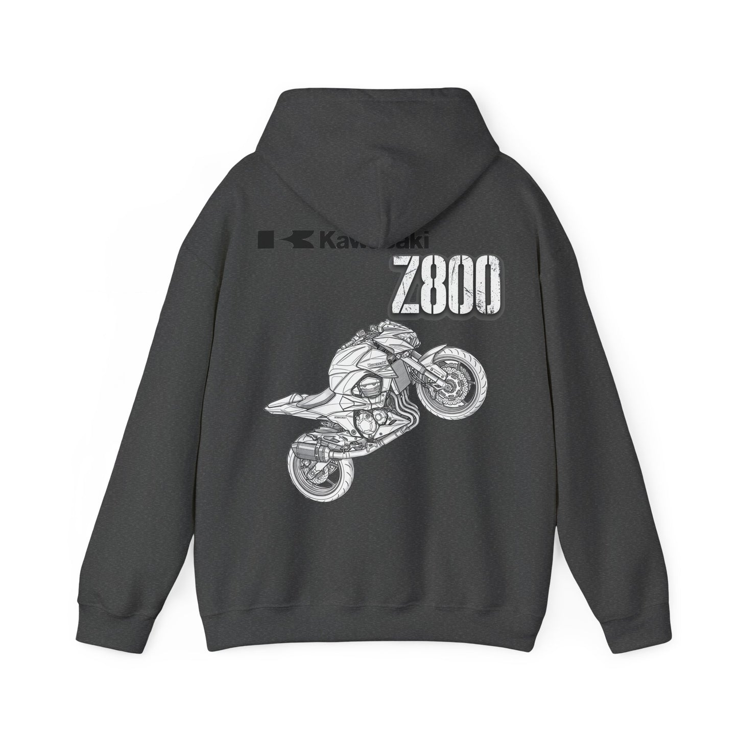 Kawasaki Z800 Motorcycle Hoodie | Z800 Sportbike Graphic