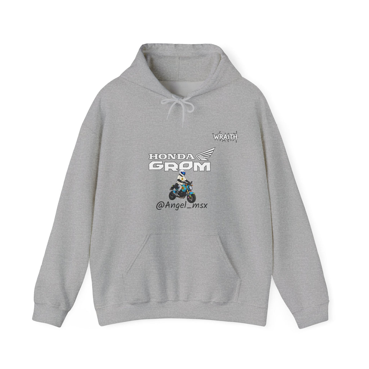 Honda Grom Hoodie — @Angel_msx Motorcycle Graphic Pullover