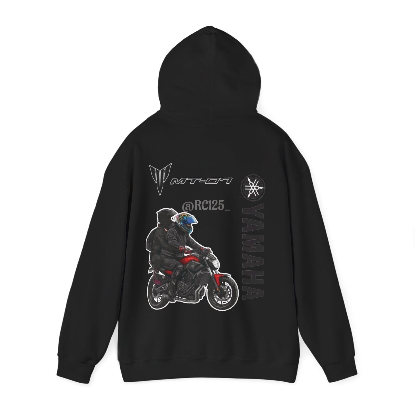 Yamaha MT-07 Rider Hoodie — MT07 RC125 Motorcycle Graphic Sweatshirt