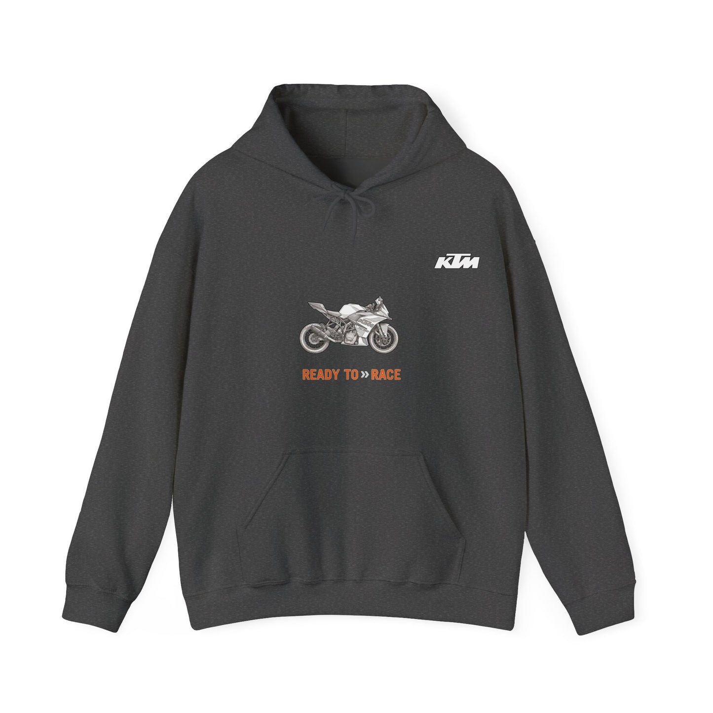 KTM RC 125Ready to Race Motorcycle Hoodie | Racing Bike Graphic Pullover