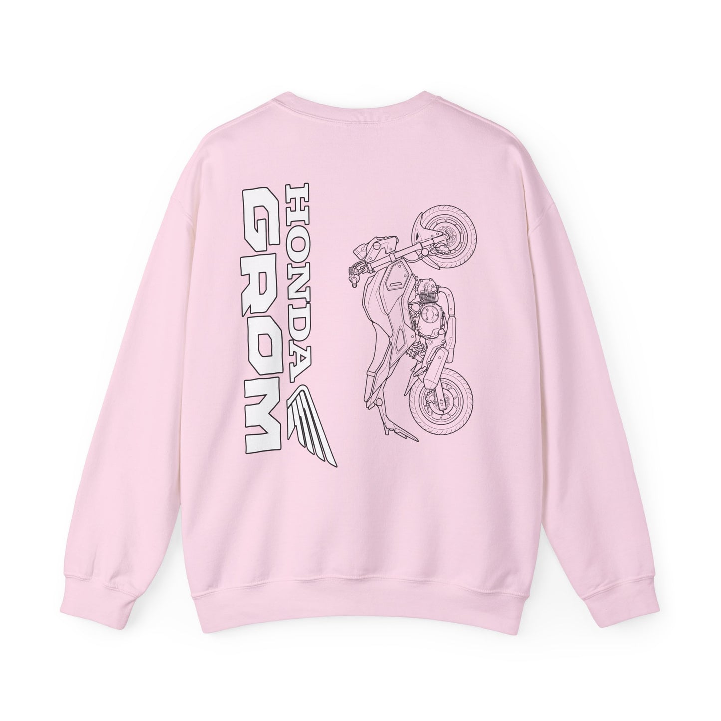 Honda Grom Outline Motorcycle Crewneck Sweatshirt | Moto Graphic