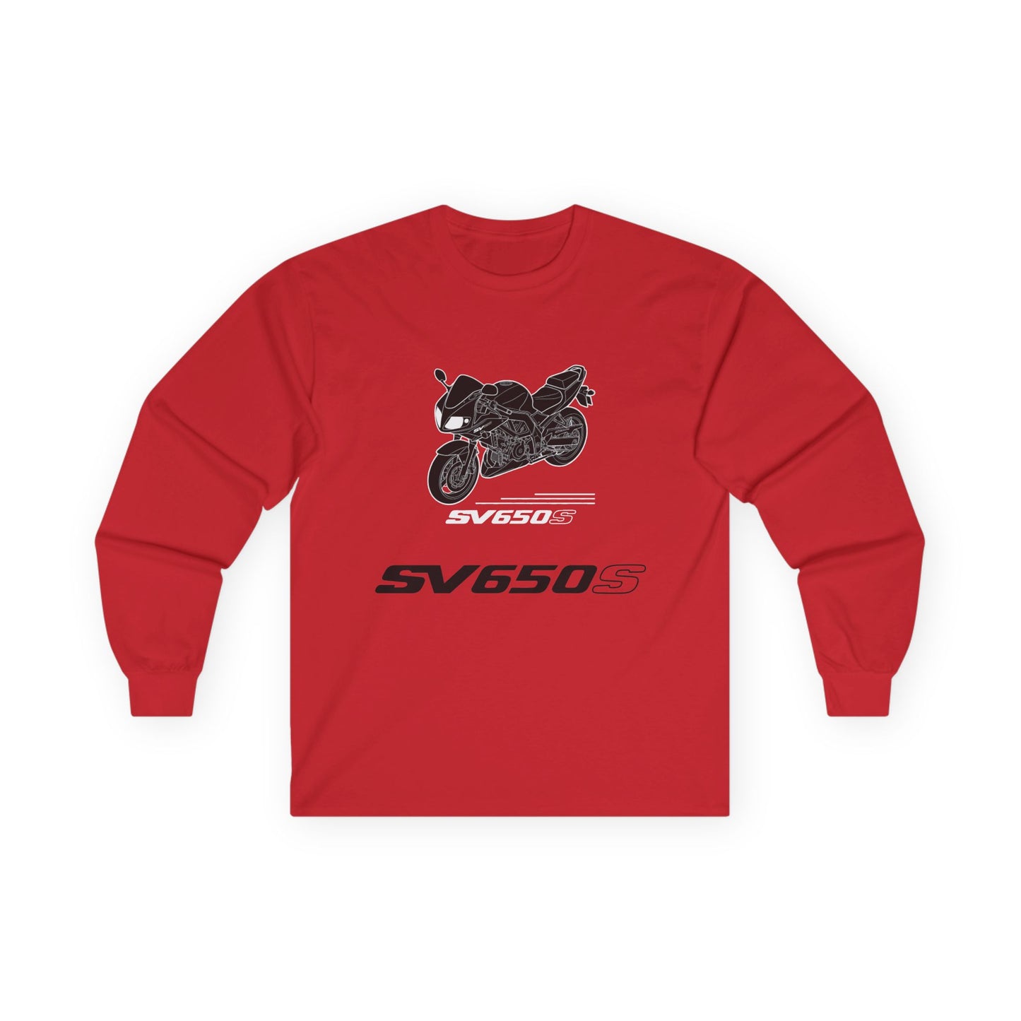 SV650S Motorcycle Illustration Long Sleeve Tee | Sportbike SV 650 S Shirt