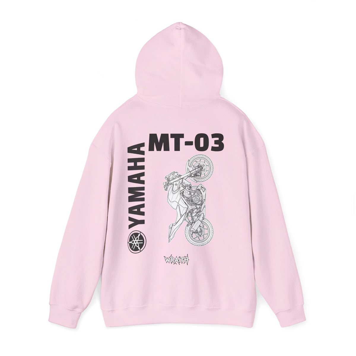 Yamaha MT-03 Motorcycle Graphic Hoodie - Rider Stunt Logo Pullover