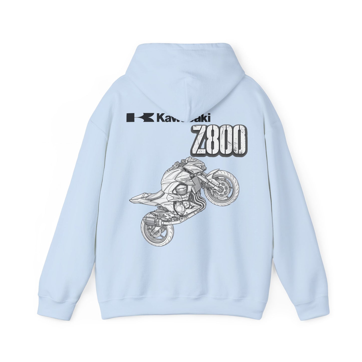 Kawasaki Z800 Motorcycle Hoodie | Z800 Sportbike Graphic