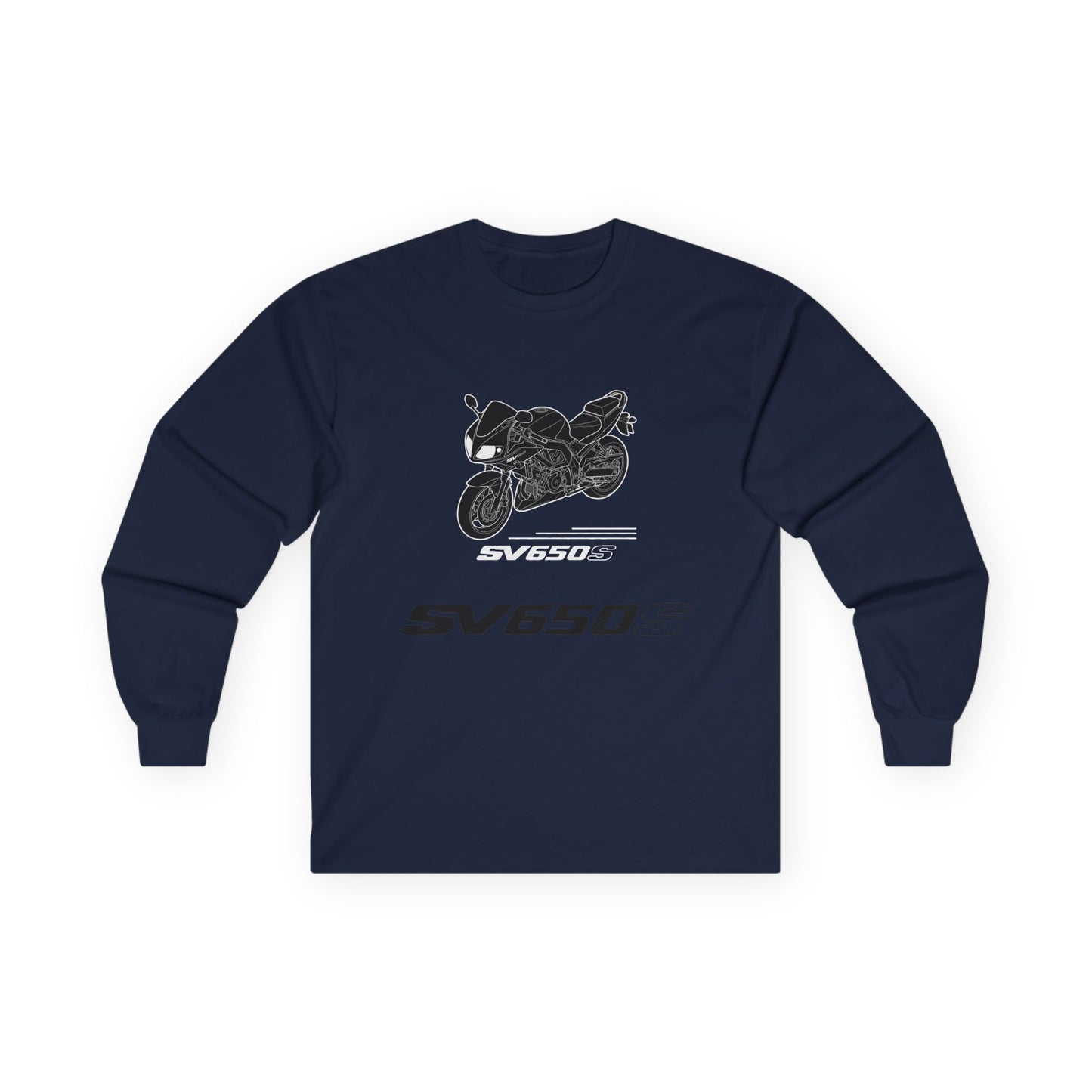 SV650S Motorcycle Illustration Long Sleeve Tee | Sportbike SV 650 S Shirt
