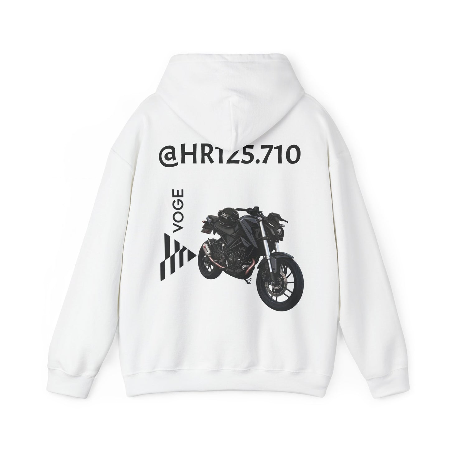 @HR125.710 Custom Hoodie — Vogue Bike Design with Rider Graphic