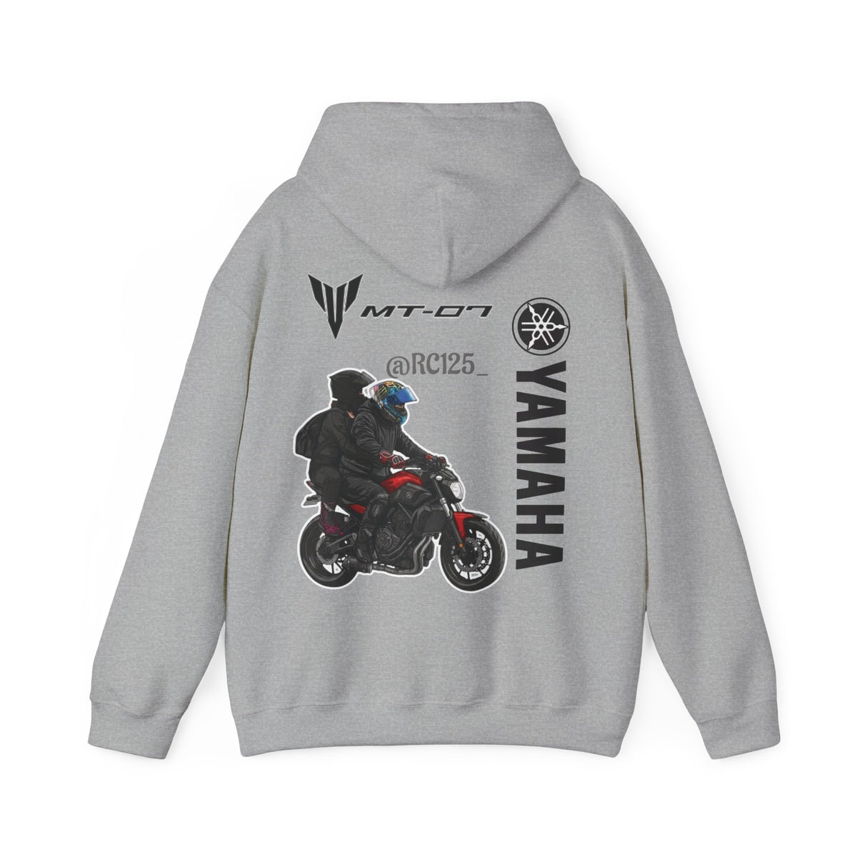 Yamaha MT-07 Rider Hoodie — MT07 RC125 Motorcycle Graphic Sweatshirt