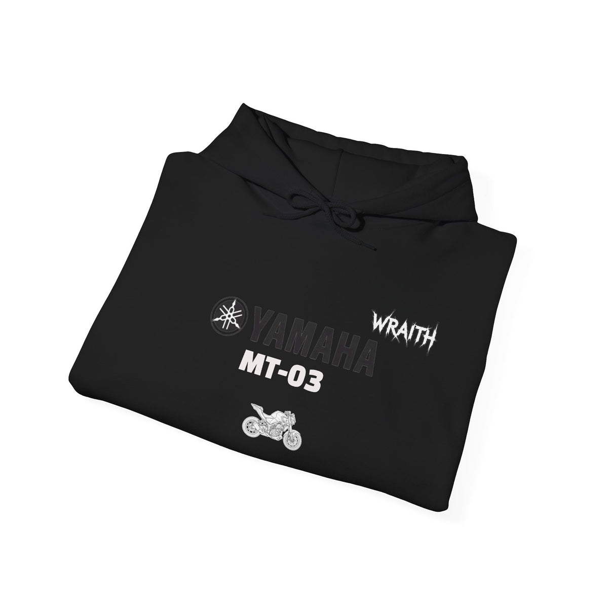 Yamaha MT-03 Motorcycle Graphic Hoodie - Rider Stunt Logo Pullover