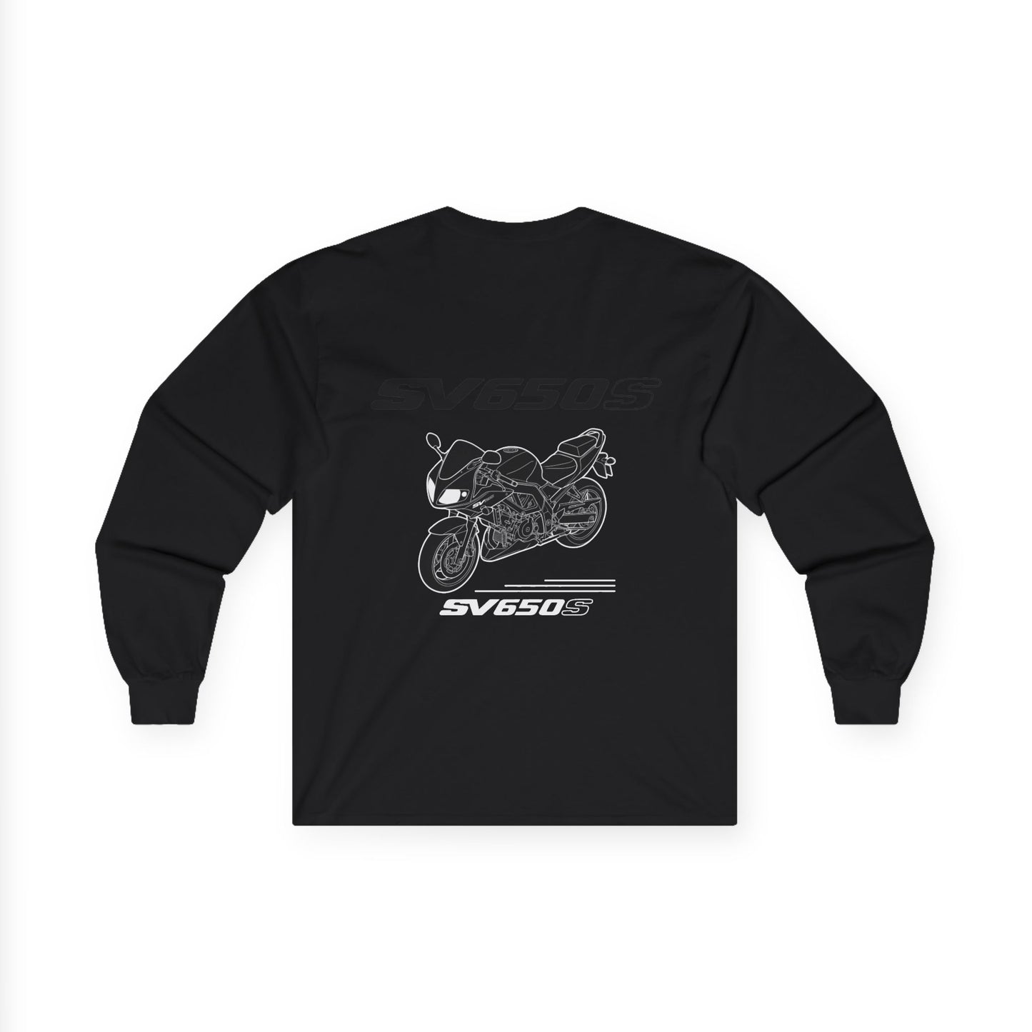 SV650S Motorcycle Illustration Long Sleeve Tee | Sportbike SV 650 S Shirt