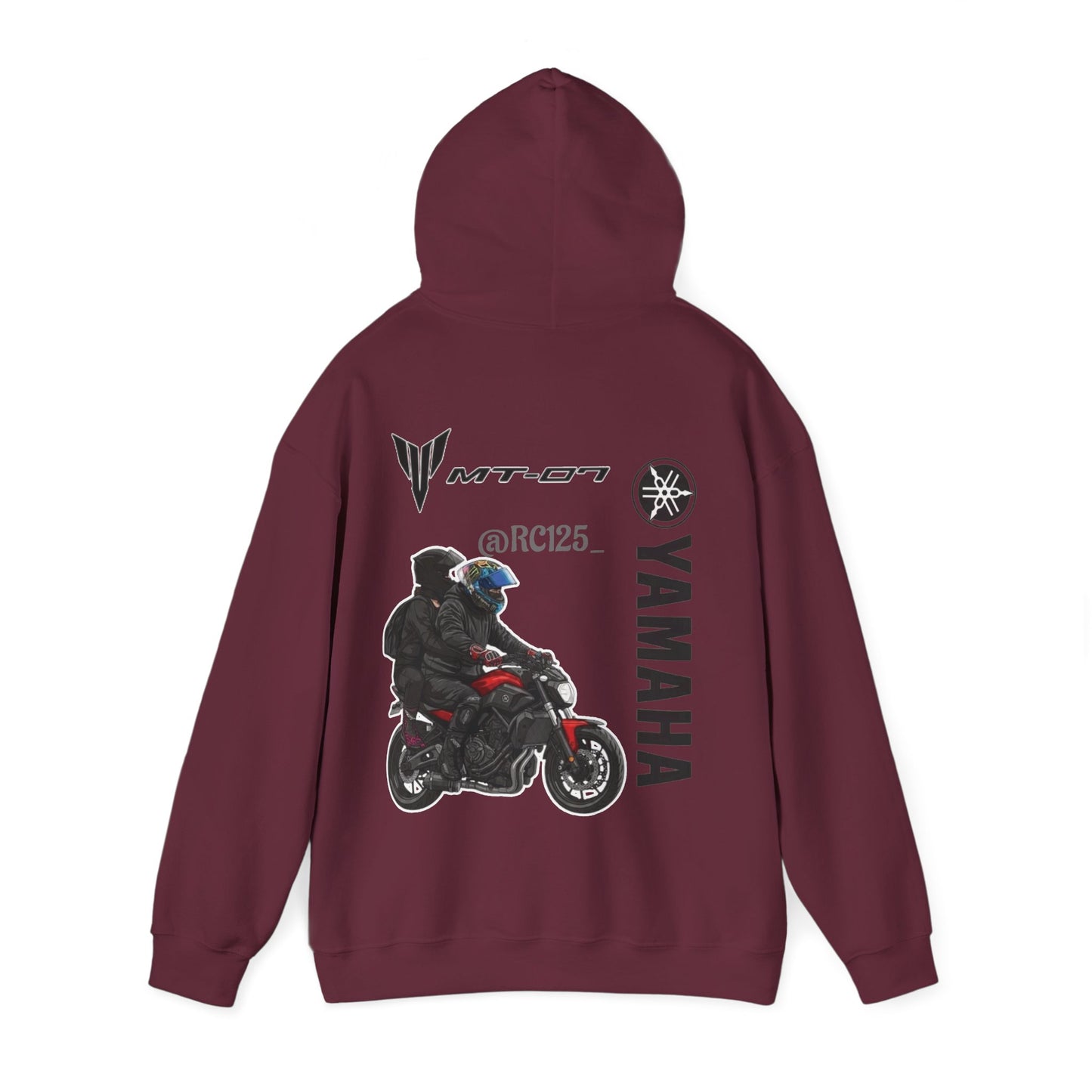 Yamaha MT-07 Rider Hoodie — MT07 RC125 Motorcycle Graphic Sweatshirt