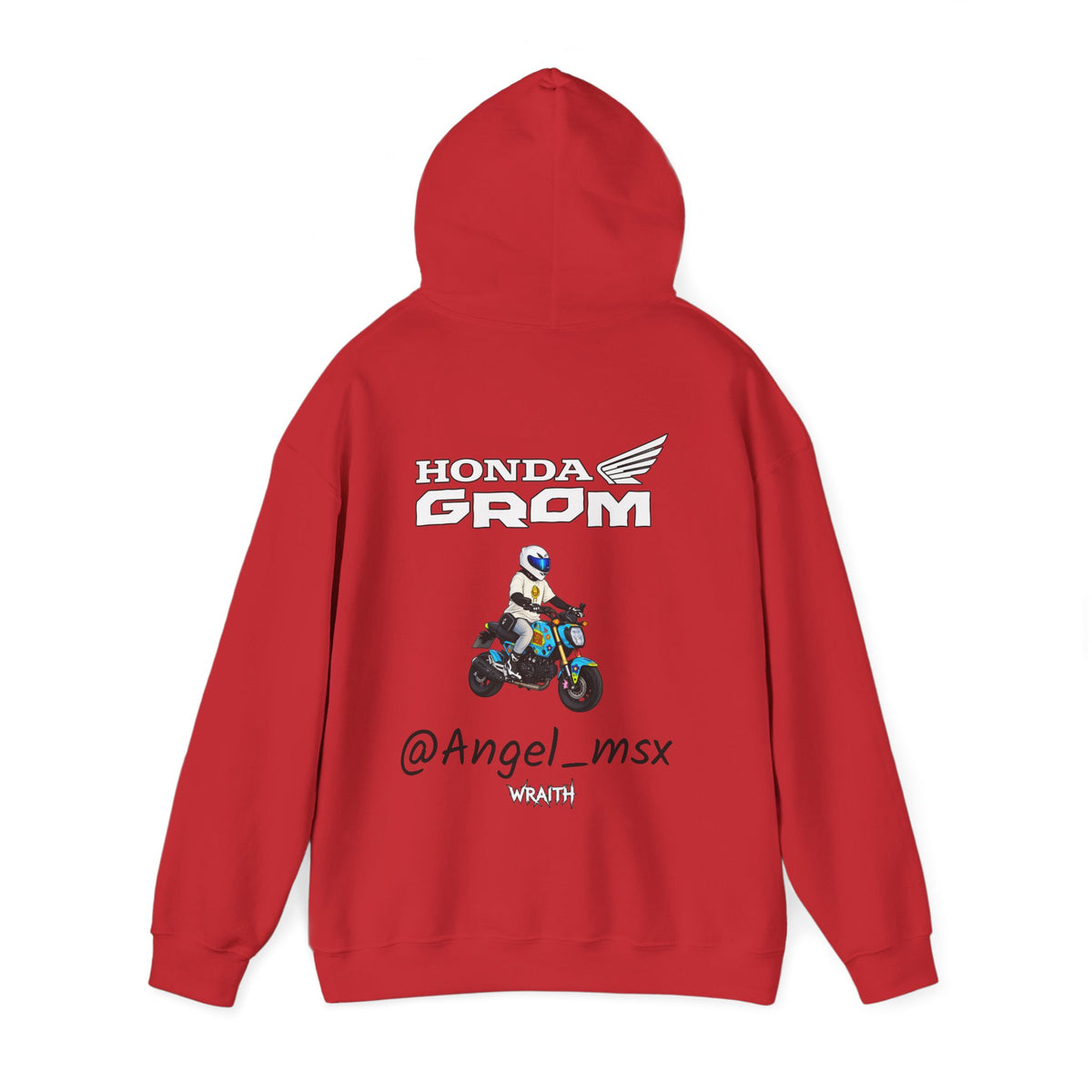 Honda Grom Hoodie — @Angel_msx Motorcycle Graphic Pullover