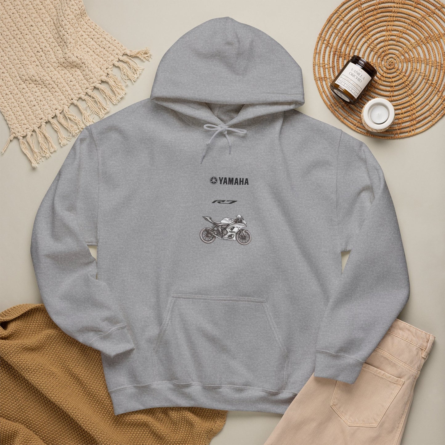 Yamaha R7 sportbike Hoodie | Yamaha logo motorcycle sweatshirt