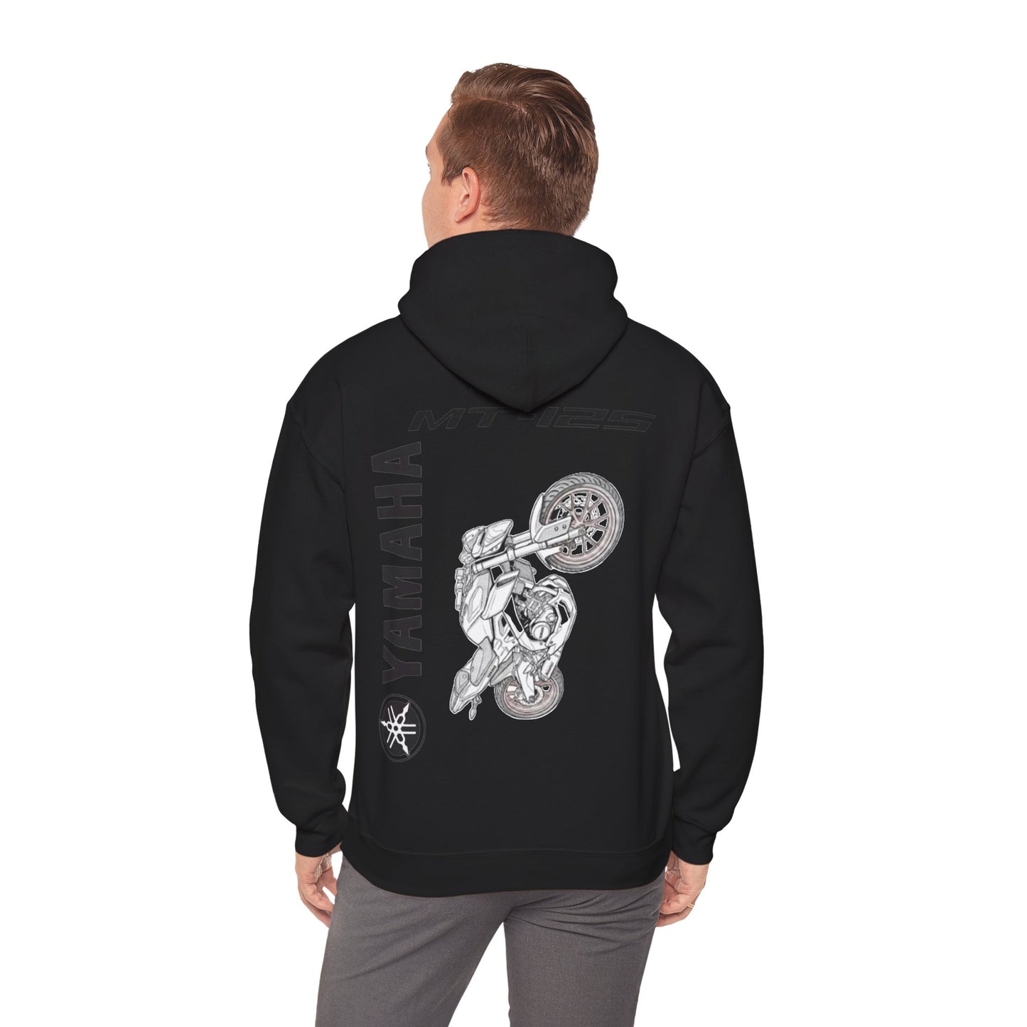 Yamaha MT-125 Motorcycle Hoodie | Motorbike Illustration Sweatshirt