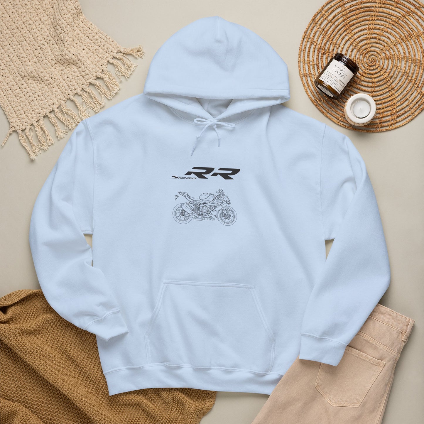 BMW S1000RR Motorcycle Hoodie | Sportbike Line Art Sweatshirt