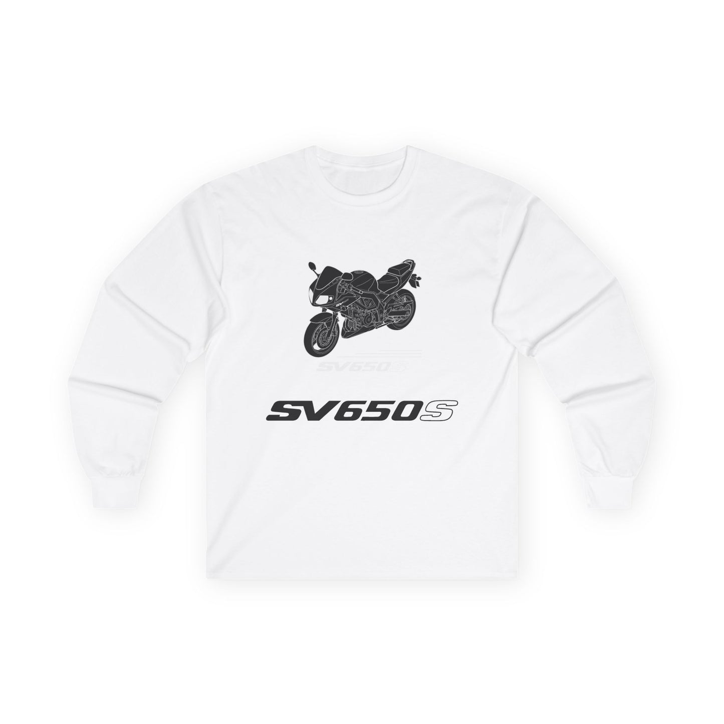 SV650S Motorcycle Illustration Long Sleeve Tee | Sportbike SV 650 S Shirt