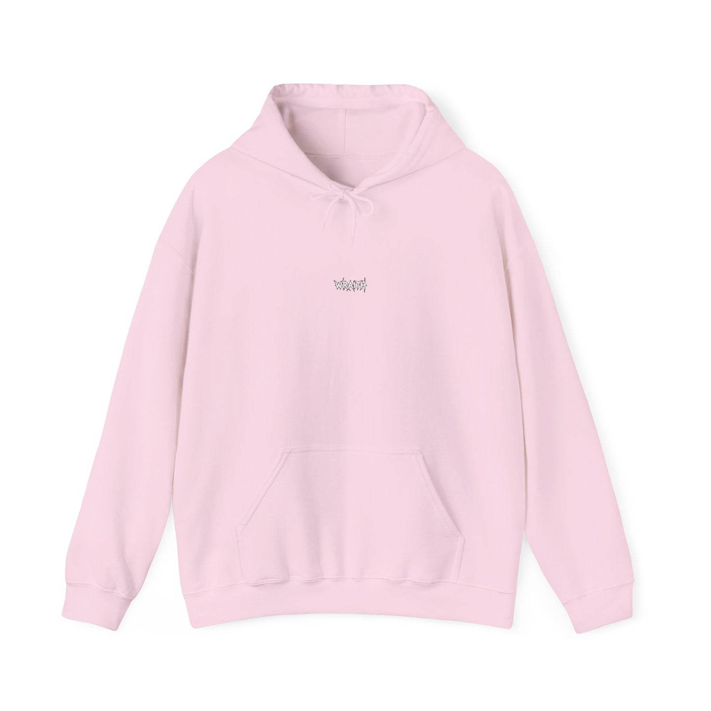 WRAITH Graphic Hoodie — Gothic Metal Logo Pullover