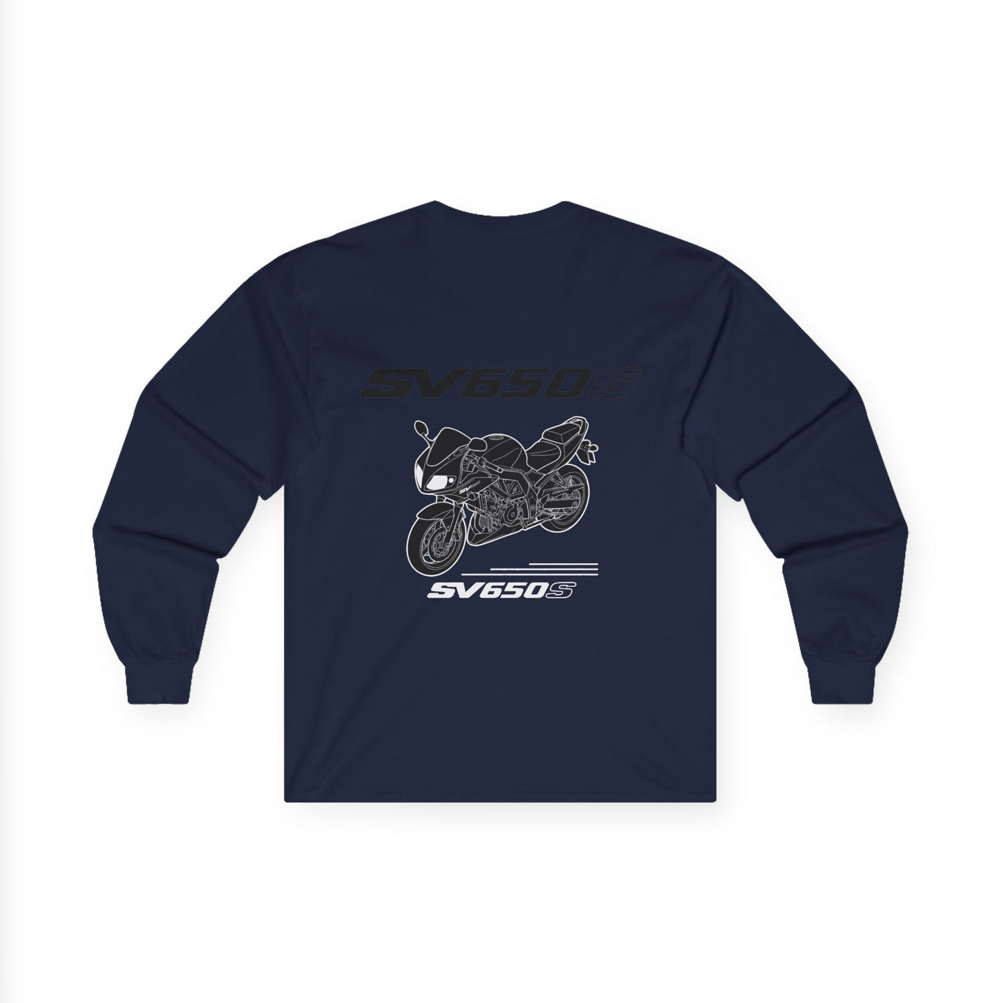 SV650S Motorcycle Illustration Long Sleeve Tee | Sportbike SV 650 S Shirt