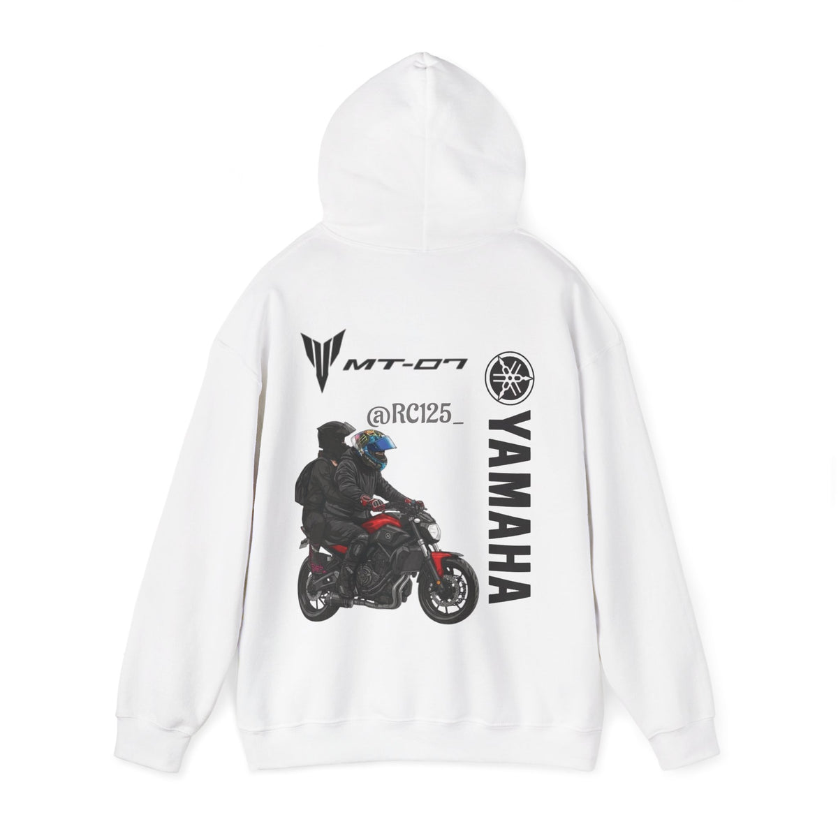 Yamaha MT-07 Rider Hoodie — MT07 RC125 Motorcycle Graphic Sweatshirt