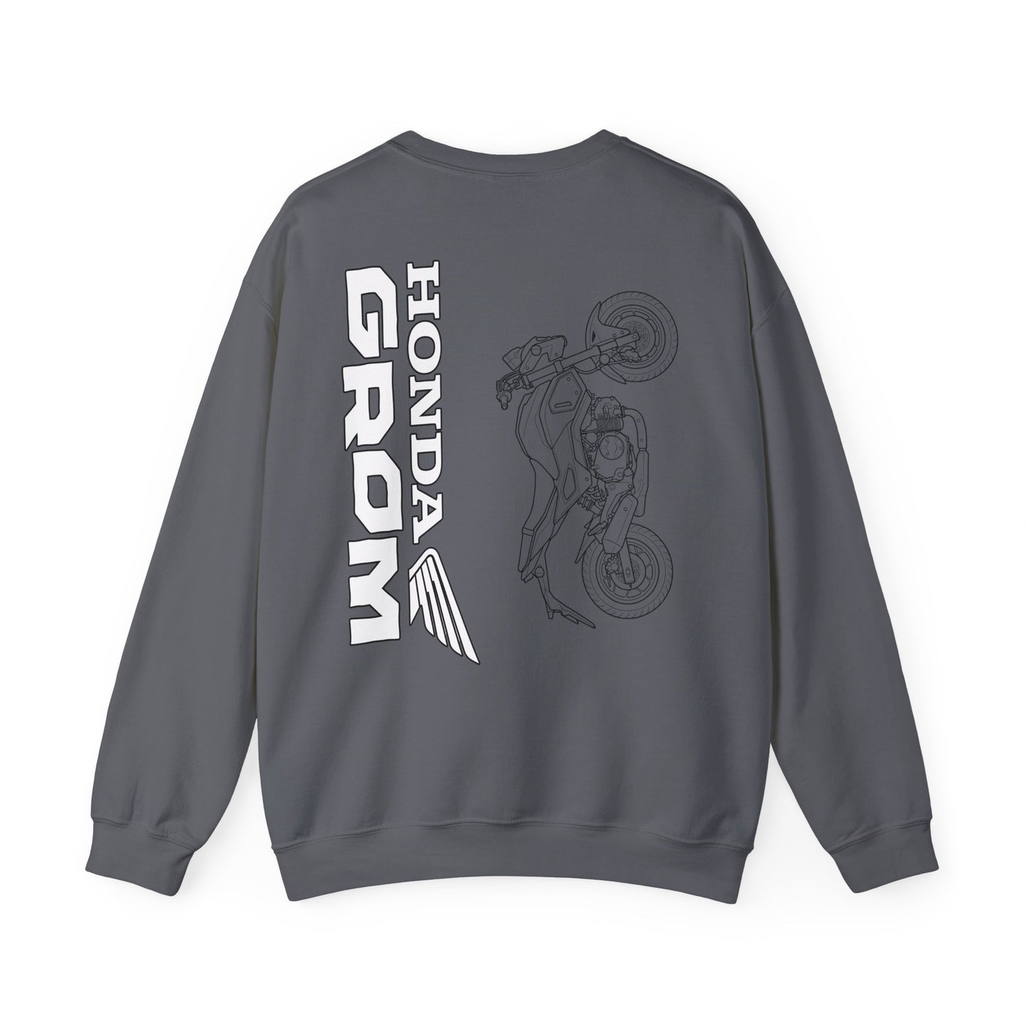 Honda Grom Outline Motorcycle Crewneck Sweatshirt | Moto Graphic