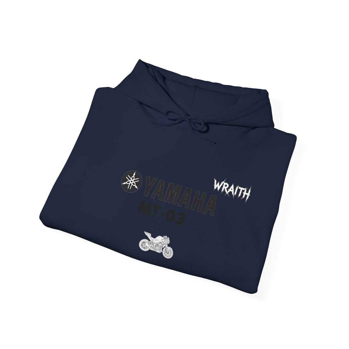 Yamaha MT-03 Motorcycle Graphic Hoodie - Rider Stunt Logo Pullover