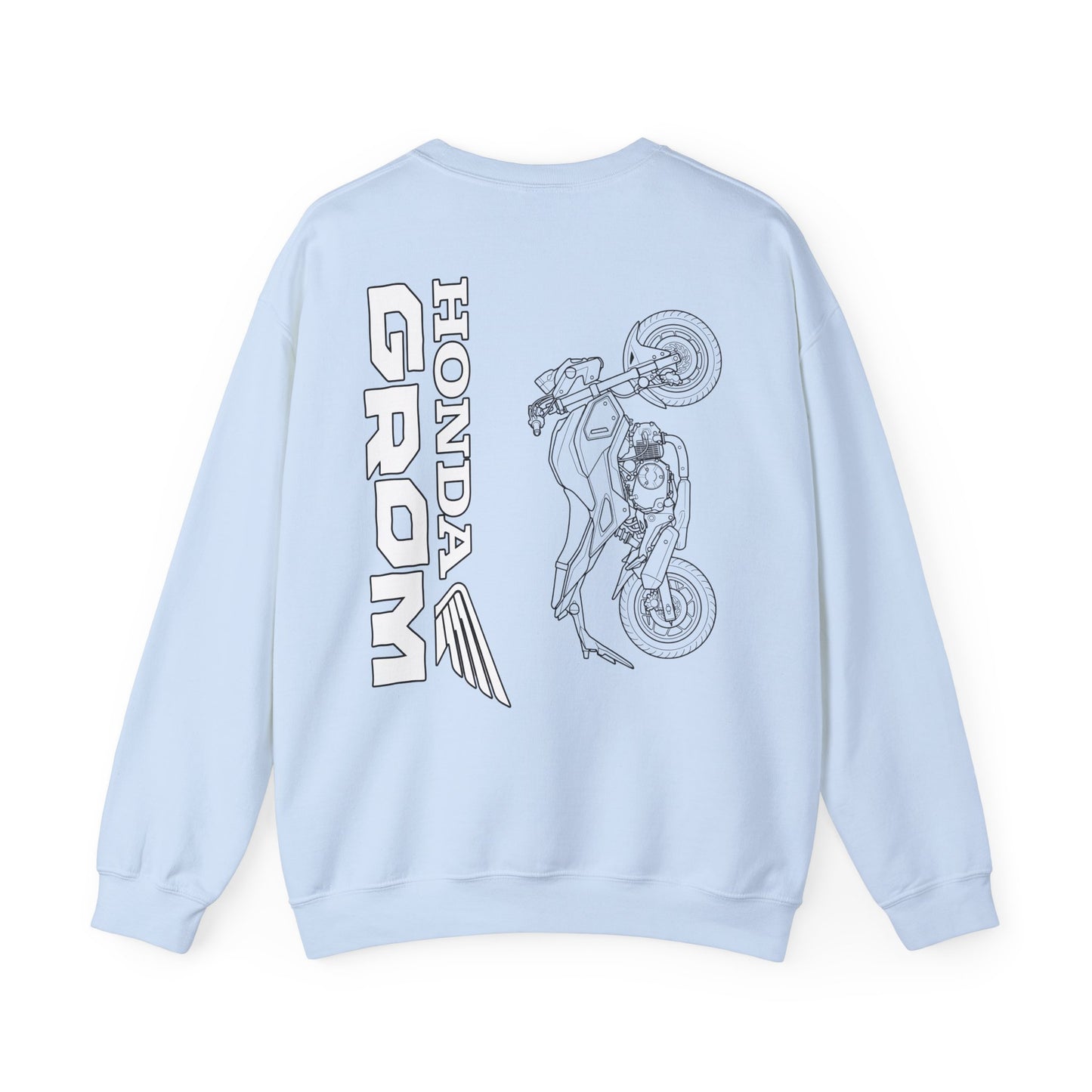 Honda Grom Outline Motorcycle Crewneck Sweatshirt | Moto Graphic