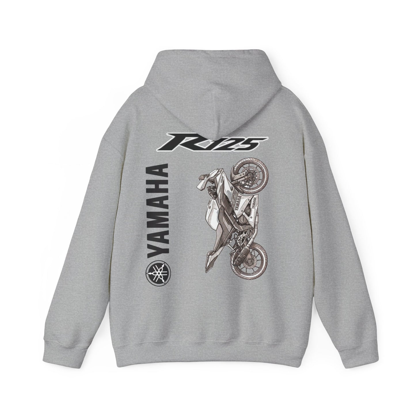 Yamaha R125 Motorcycle Hoodie | R125 Logo Back Print