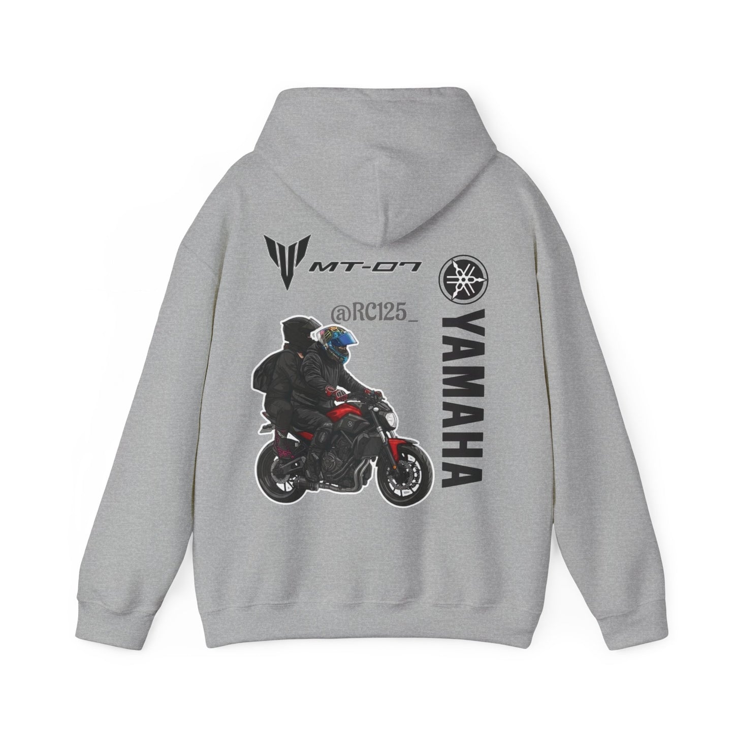 Yamaha MT-07 Rider Hoodie — MT07 RC125 Motorcycle Graphic Sweatshirt