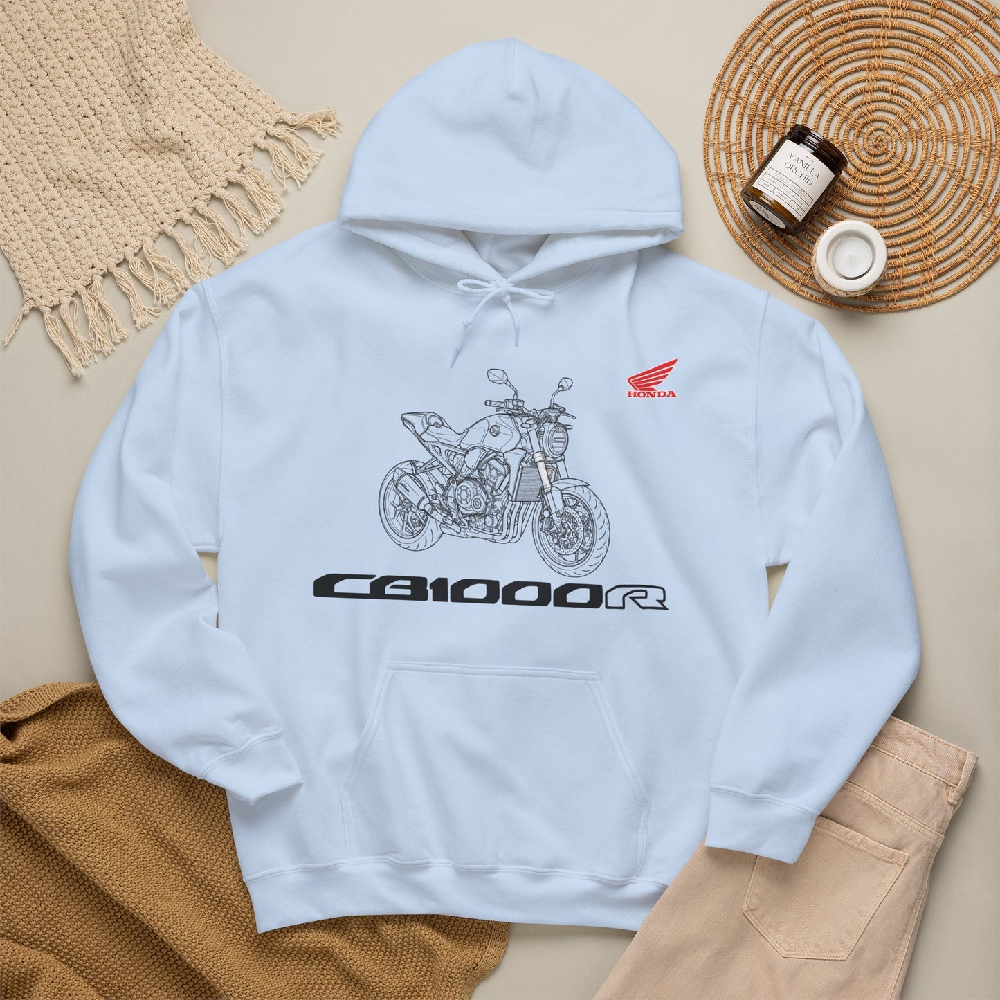 CB1000R Motorcycle Hoodie | Honda CB1000R Sketch Graphic