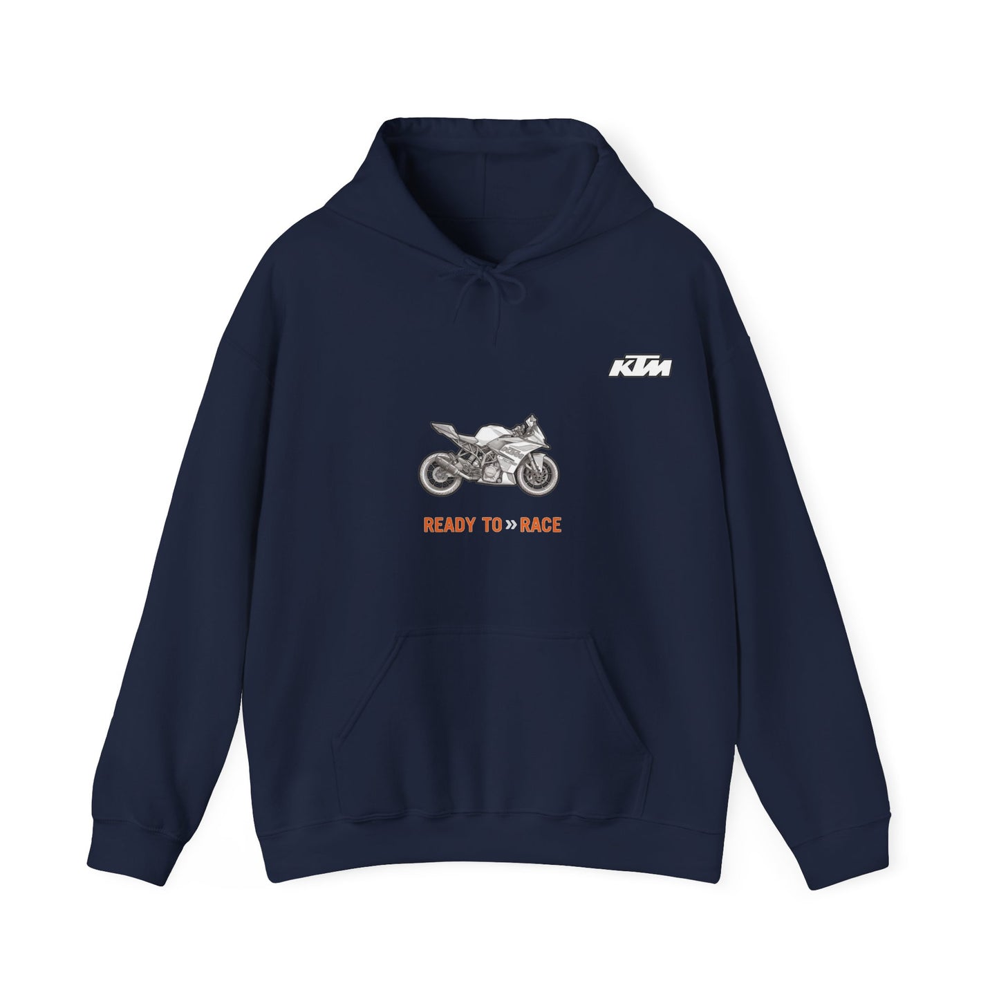 KTM RC 125Ready to Race Motorcycle Hoodie | Racing Bike Graphic Pullover
