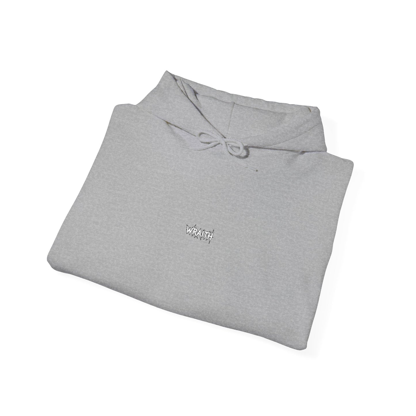 WRAITH Graphic Hoodie — Gothic Metal Logo Pullover