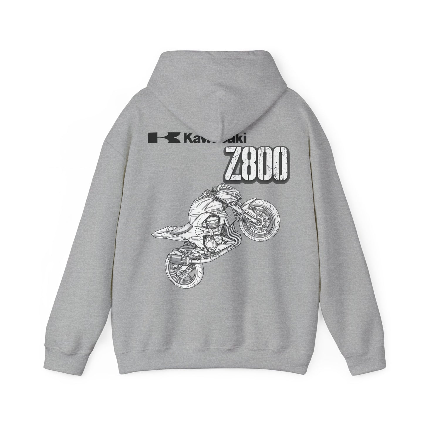 Kawasaki Z800 Motorcycle Hoodie | Z800 Sportbike Graphic