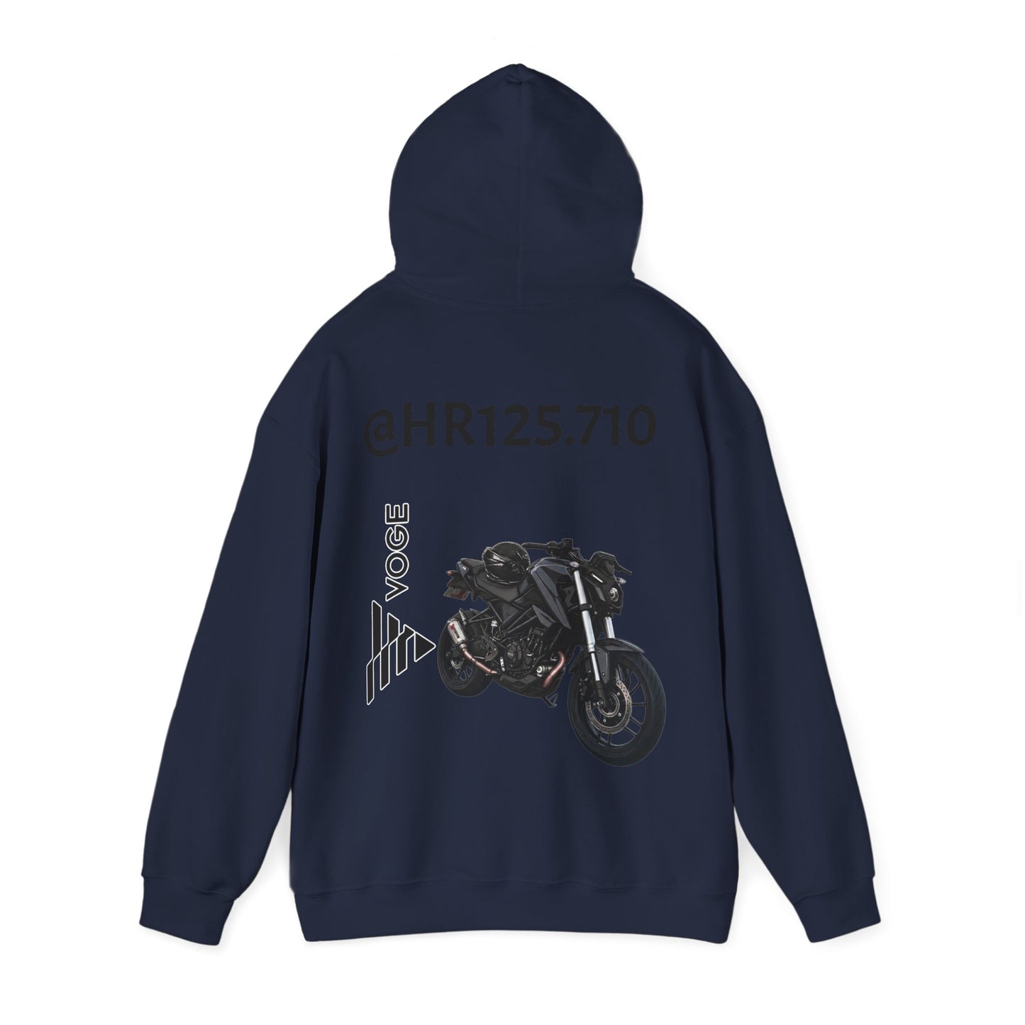 @HR125.710 Custom Hoodie — Vogue Bike Design with Rider Graphic