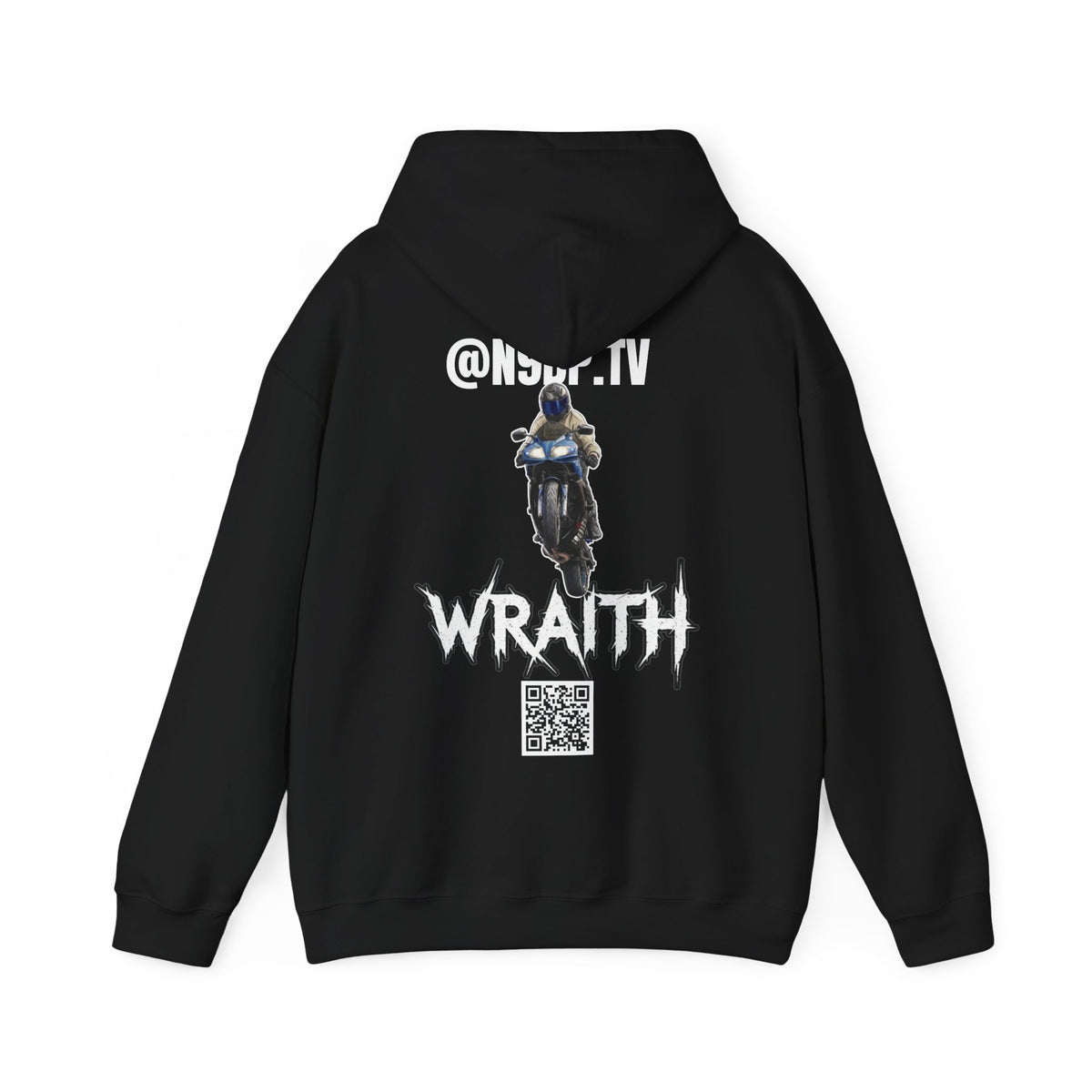 @N9BP.TV X Wraith Motorcycle Hoodie – Rider Graphic Pullover